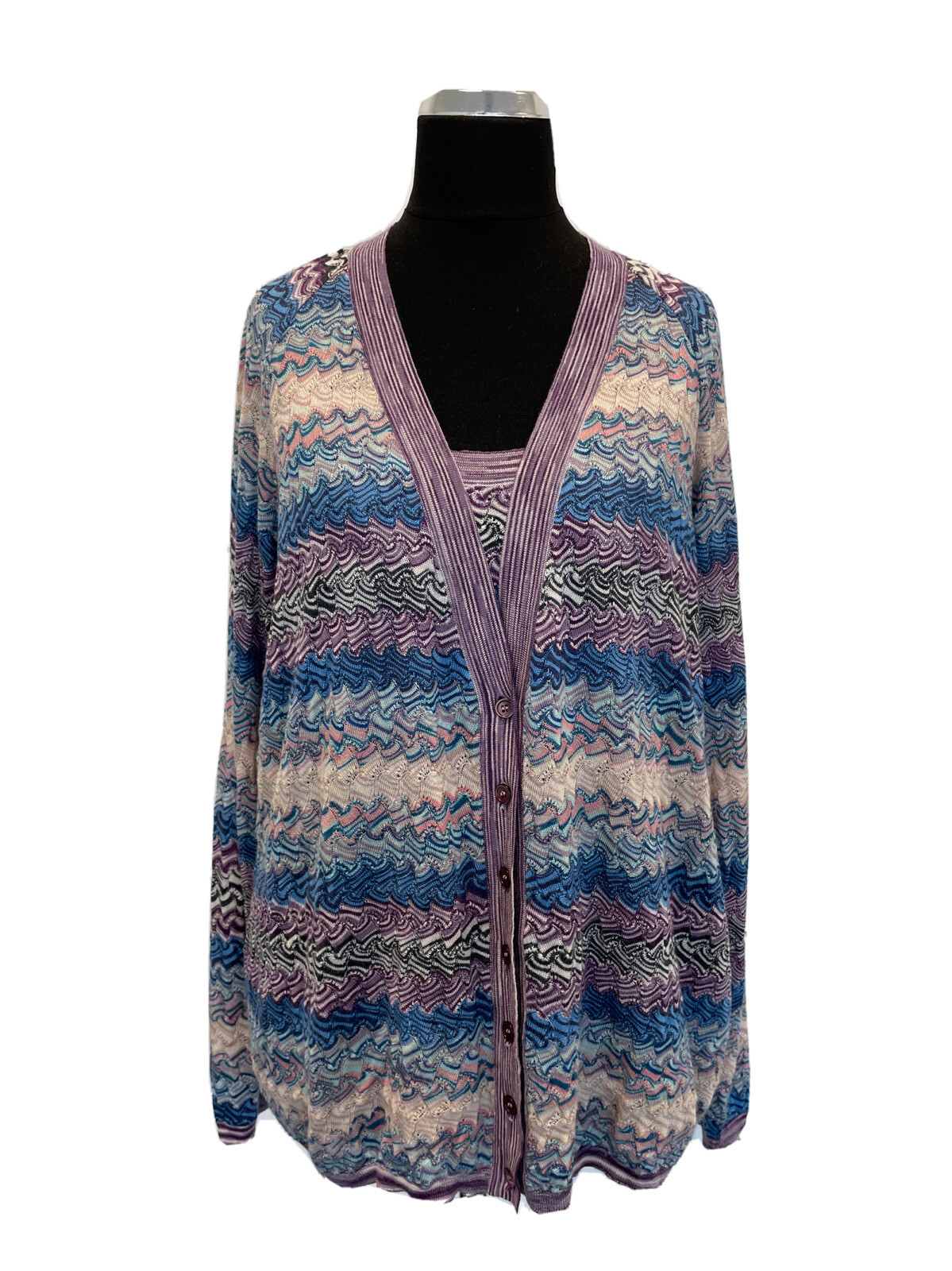 MISSONI TWIN SET JERSEY WOMEN SHIRT WOMAN VINTAGE JHA602