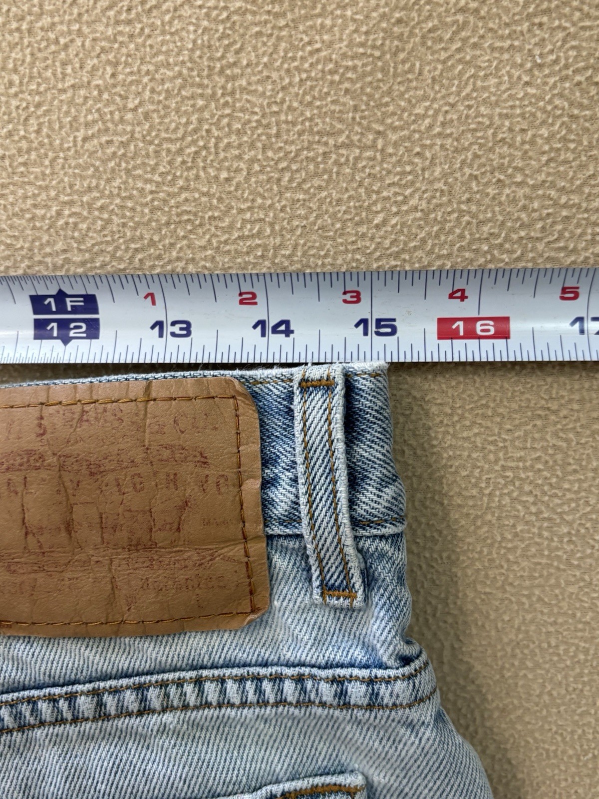 Levi’s Jean Shorts Size 30 Womens Superlow Mid Rise Blue Denim