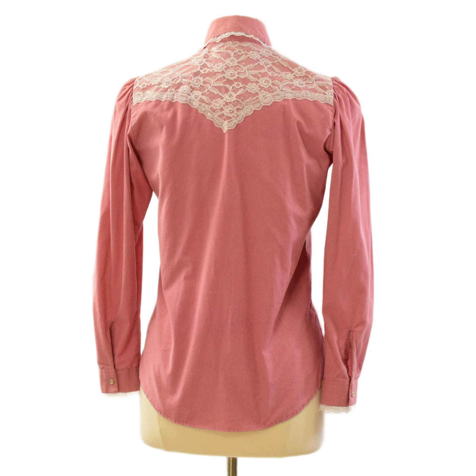 80s Rockmount Ranch Wear „Crystal Palace” Pink Western Top Womens S