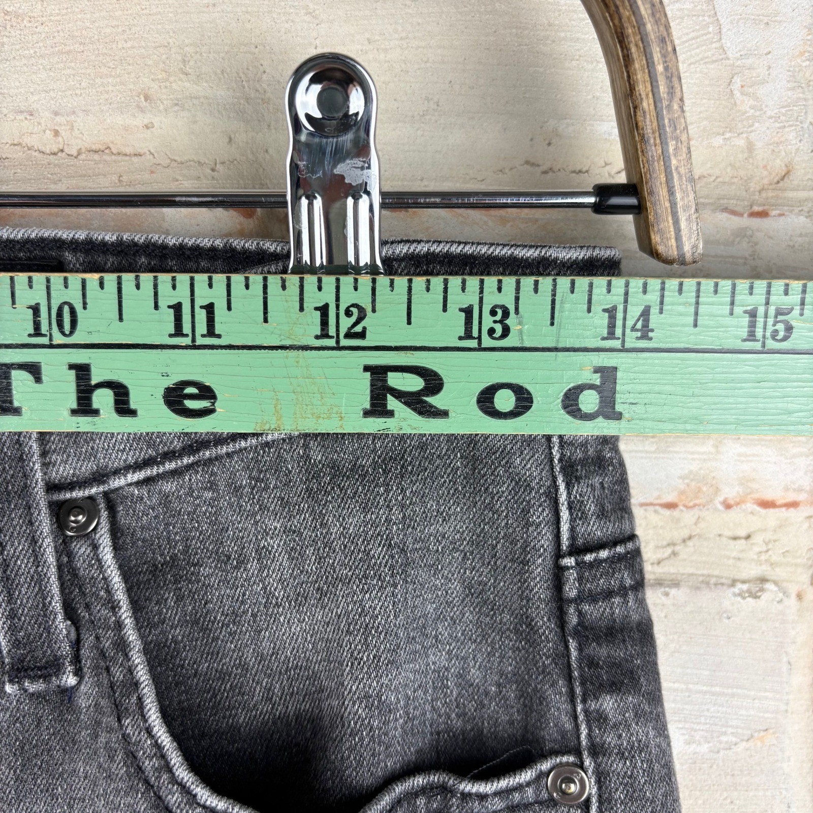 AG Adriano Goldschmied Isabelle High Rise Straight Crop Jeans Gray Sz 27 Vintage