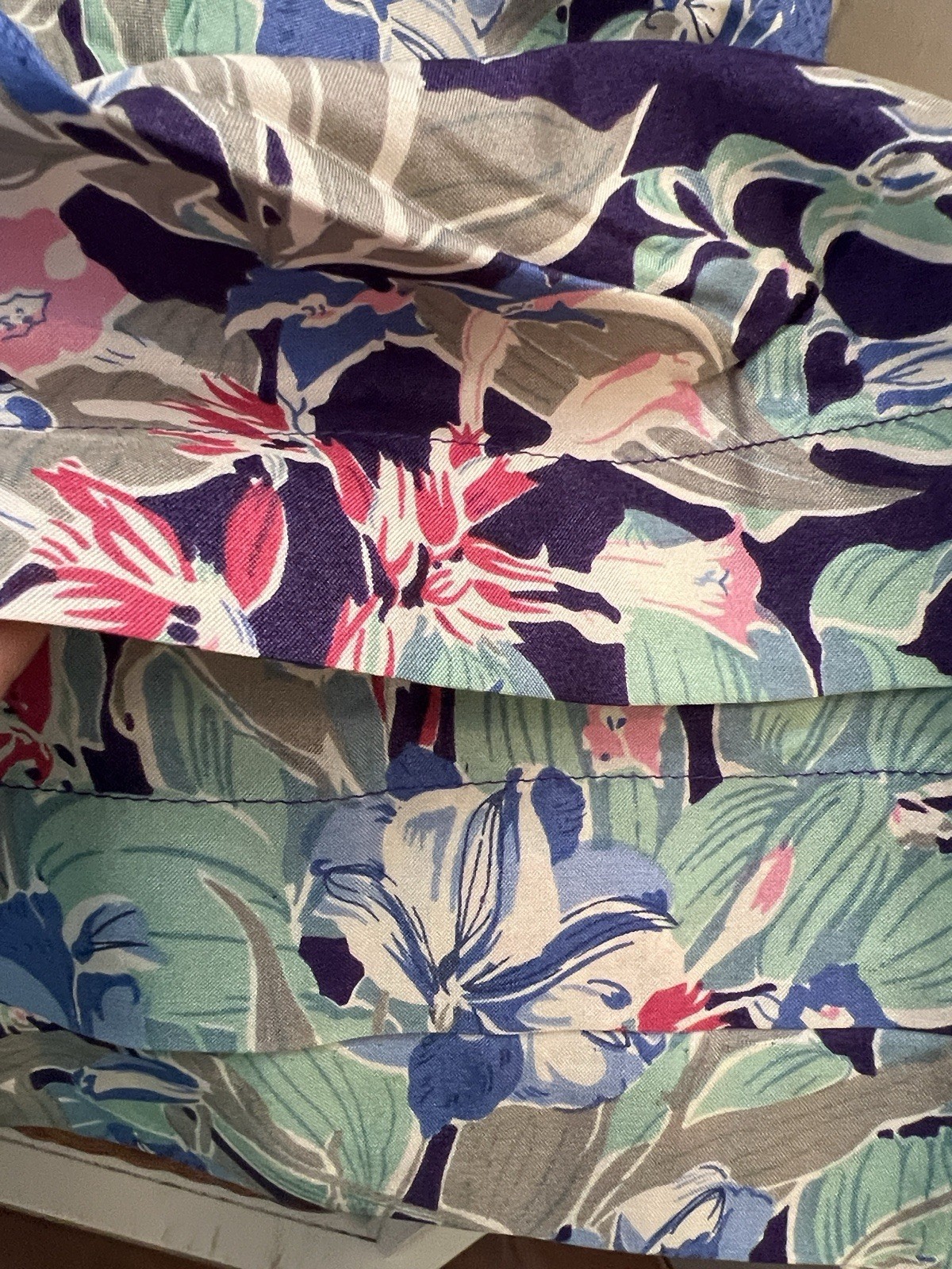 Rare Vintage Liberty of London 100% Silk Floral Print Dress UK 12 US 8 w/ Belt