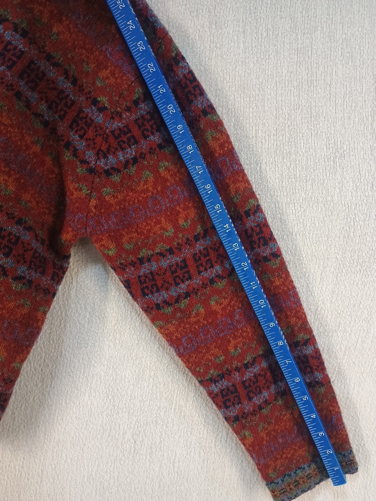 VTG NEWTON TRADING CO WOOL CARDIGAN CASUAL WORK ERRANDS METAL FASTENERS Sz Large
