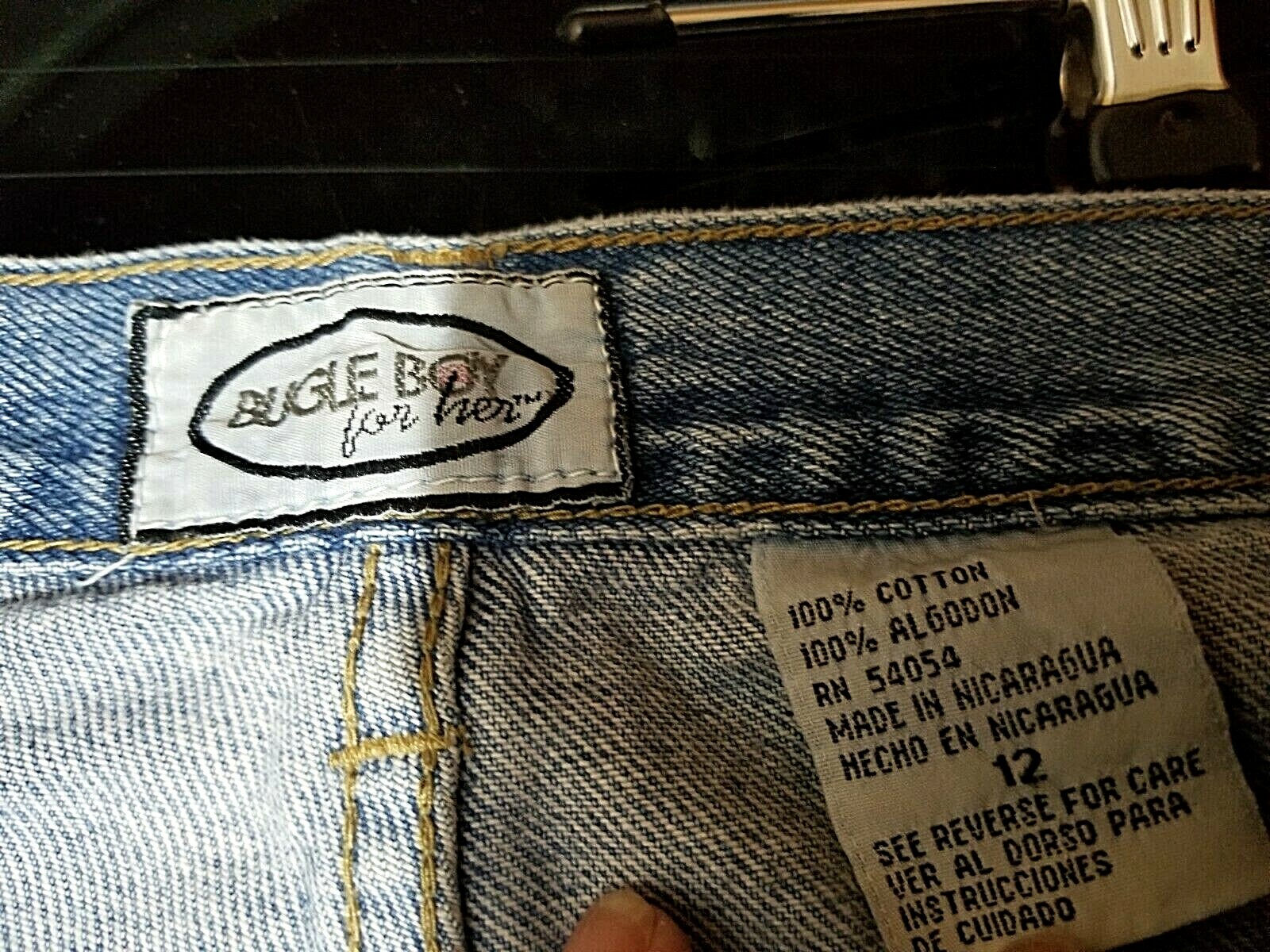 Bugle Boy for Her vintage blue Mom jeans denim sz 12 80’s BBC high waist Ladies