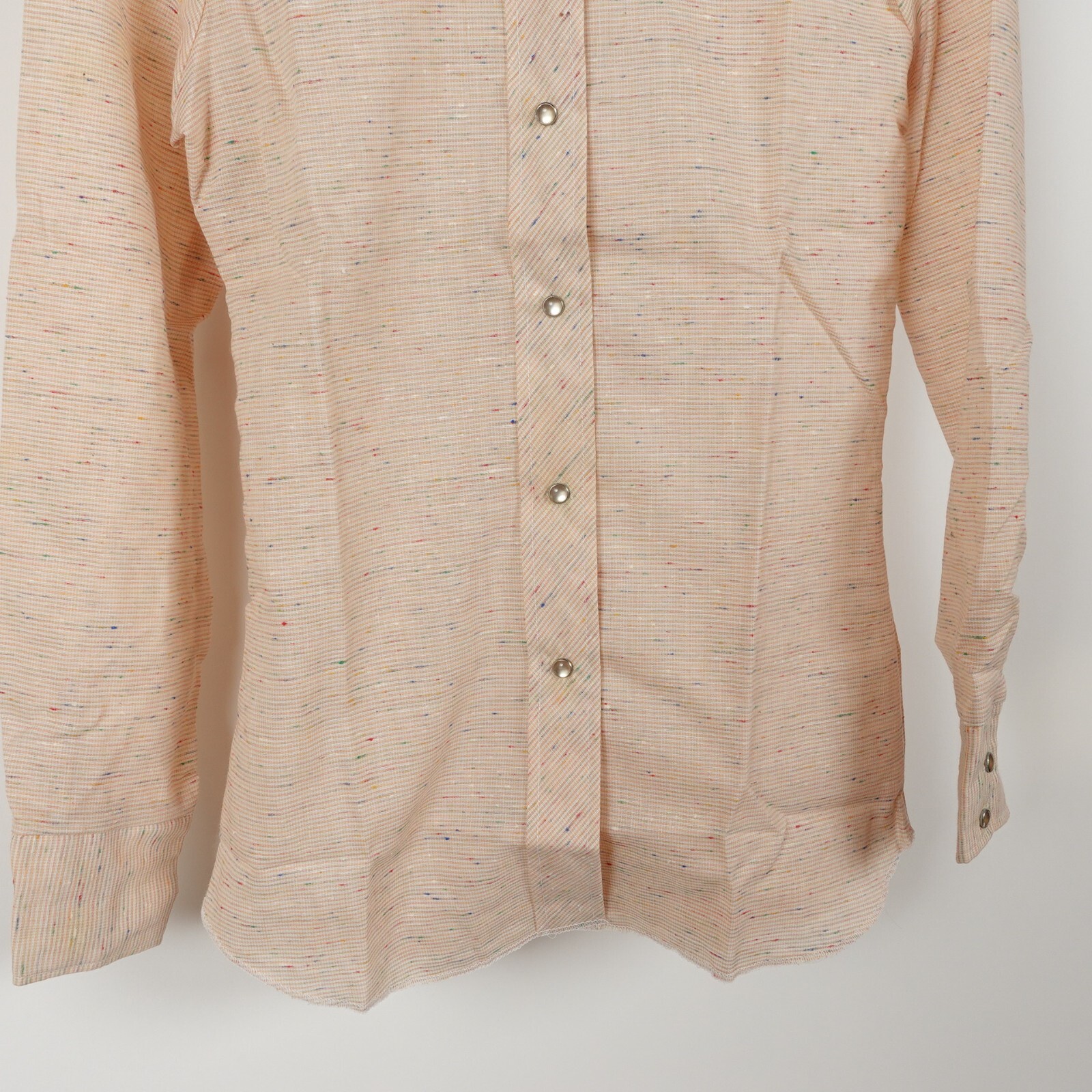 Vintage Tem Tex Cowgirl Western Shirt Size Medium Womens Pearl Snap Made in USA