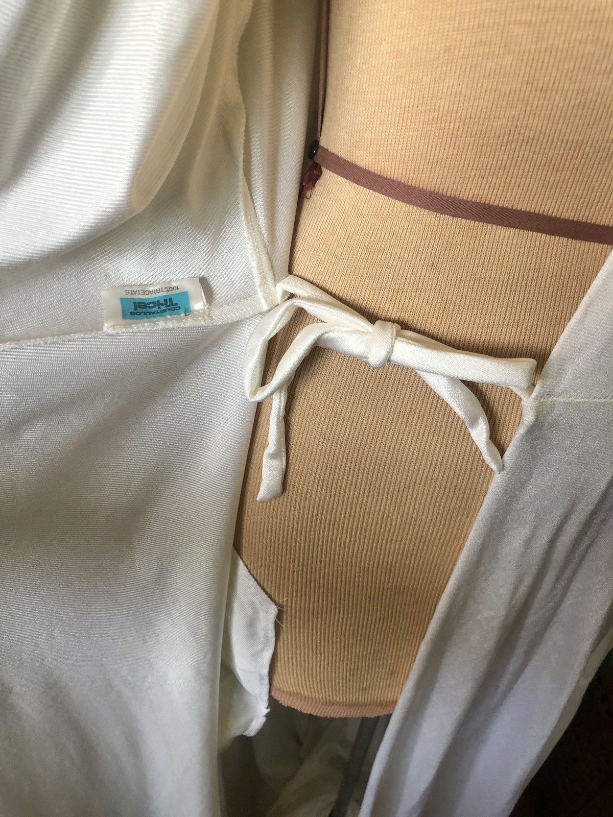 Vintage 60’s Hollywood Starlet Charles Grahame Ivory Robe For Harrods