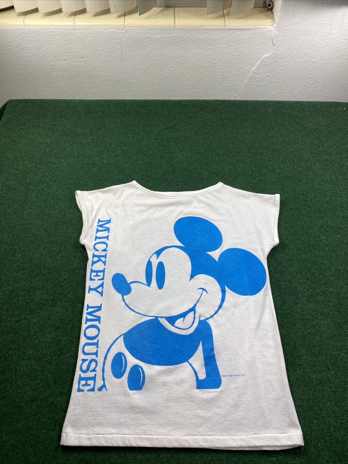 Vintage Mickey Mouse T Shirt Double Sided Walt Disney Productions Sz Small 80s