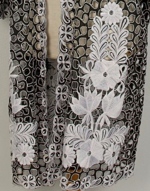 Vintage Cutwork and Embroidered Topper / Jacket – CARO of Honolulu