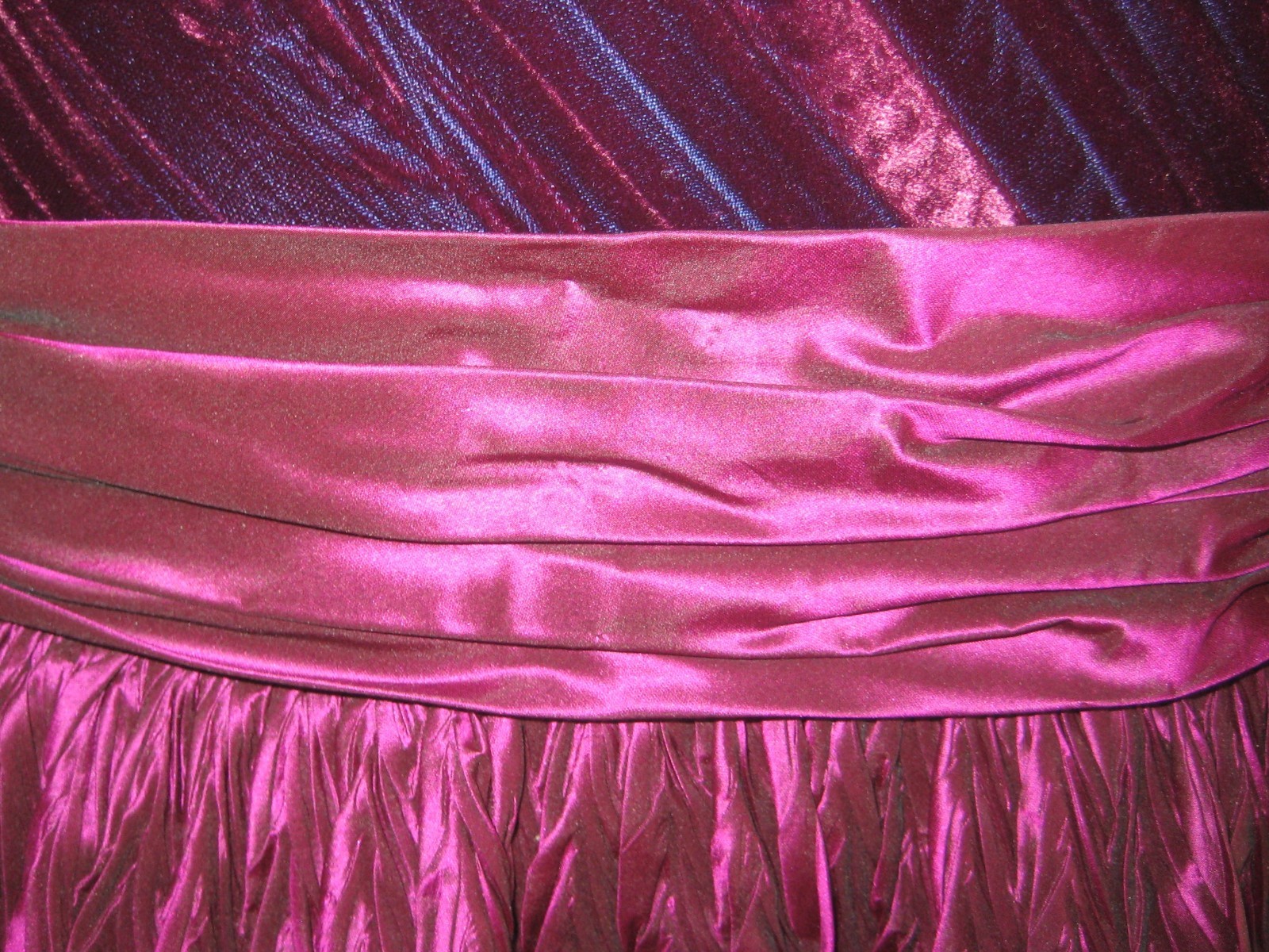 Vintage 80s burgundy/wine velveteen dropwaist taffeta tiered ruffles party dress
