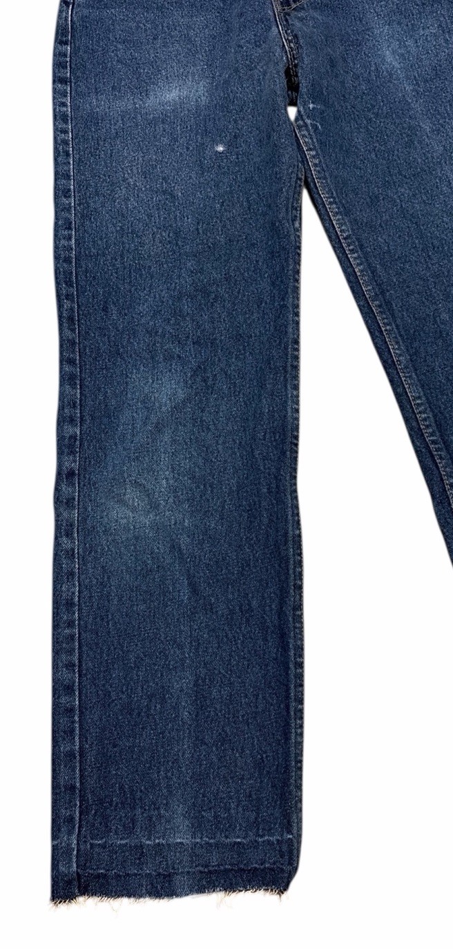 Vintage Levis 505 0217 Red Tab Blue Jeans Denim Fades Raw Hem 30×29 USA Made 80s