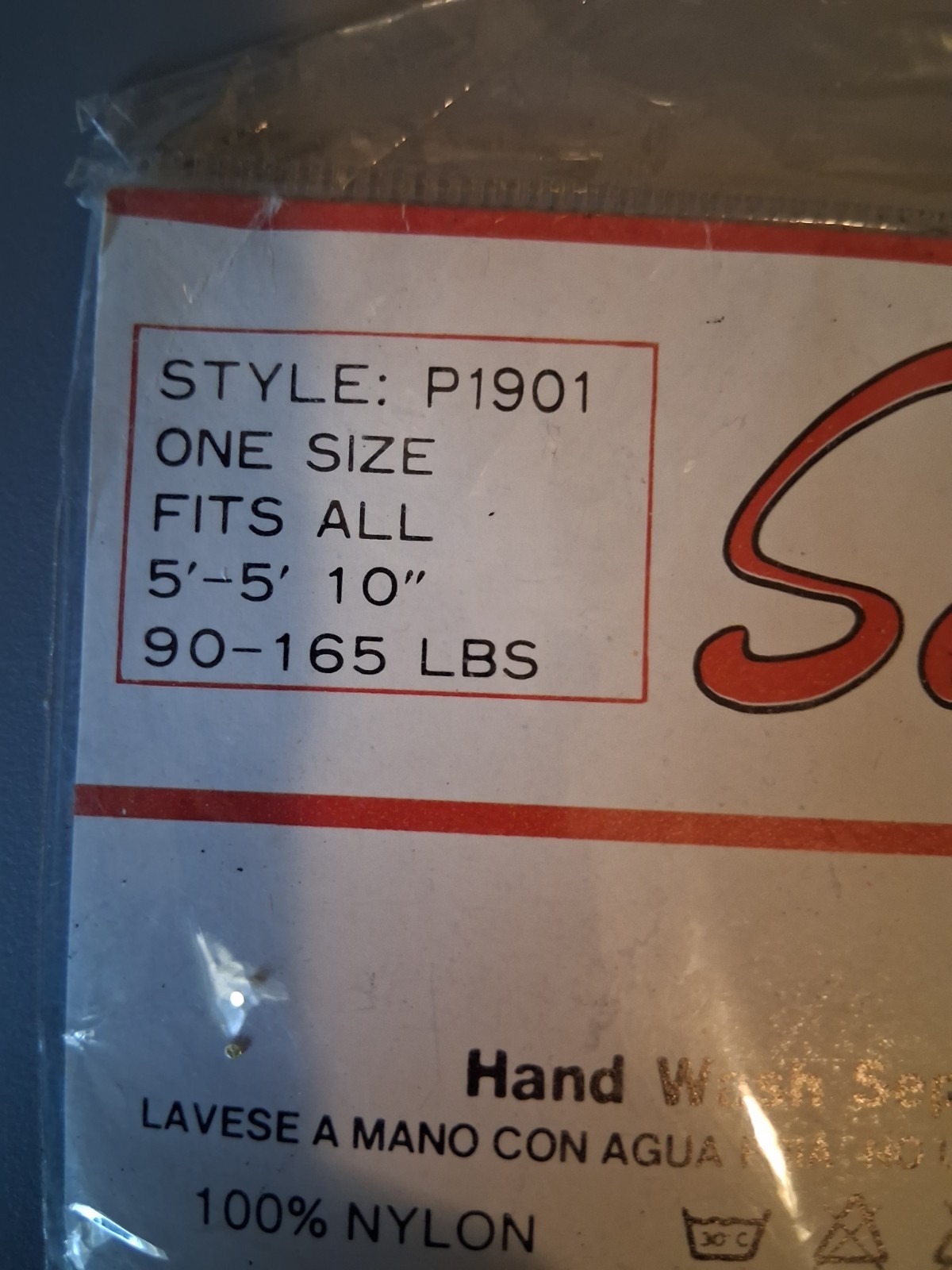 Vintage Sophia Suspender Pantyhose Black One Size Fits All NIP Deadstock P1901
