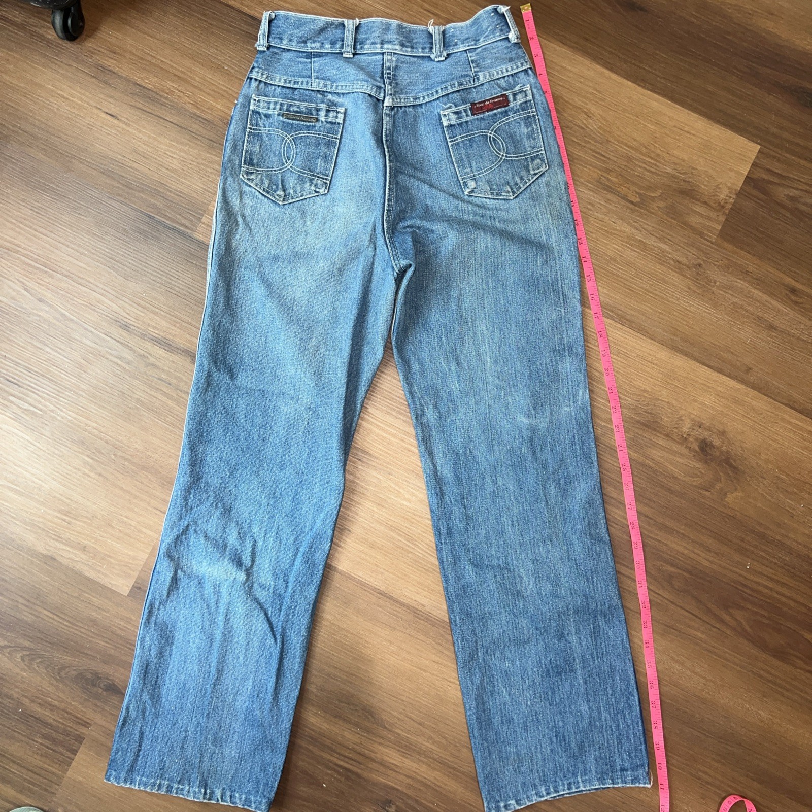 Vintage 70s/80s Women’s Tour De France Dark Denim Jeans Sz 4 High Waisted