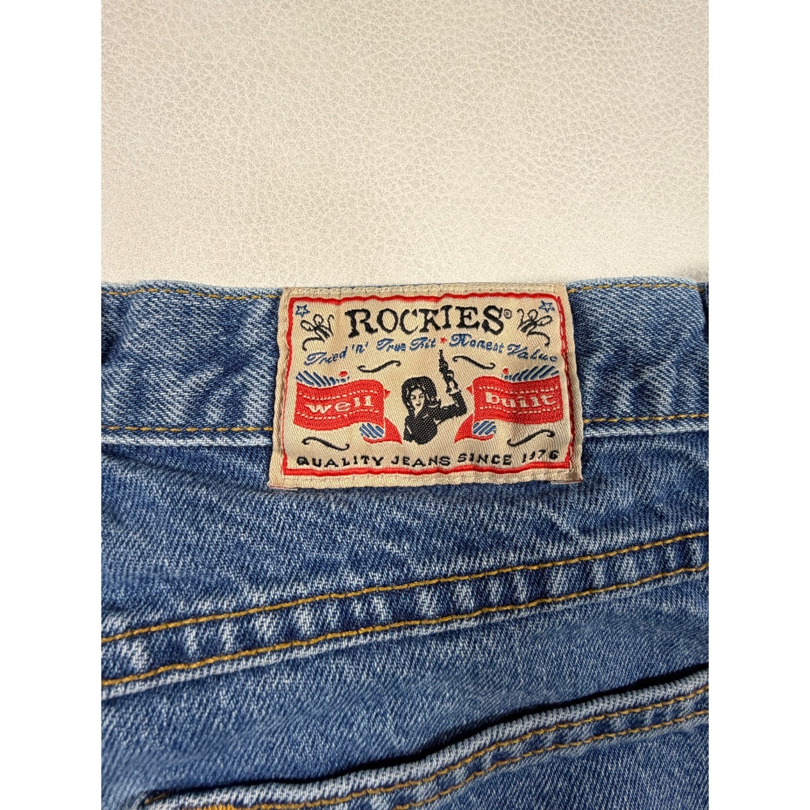 Rockies Vintage High Waisted Relaxed Straight Leg Jeans Womens Size 11 30×32