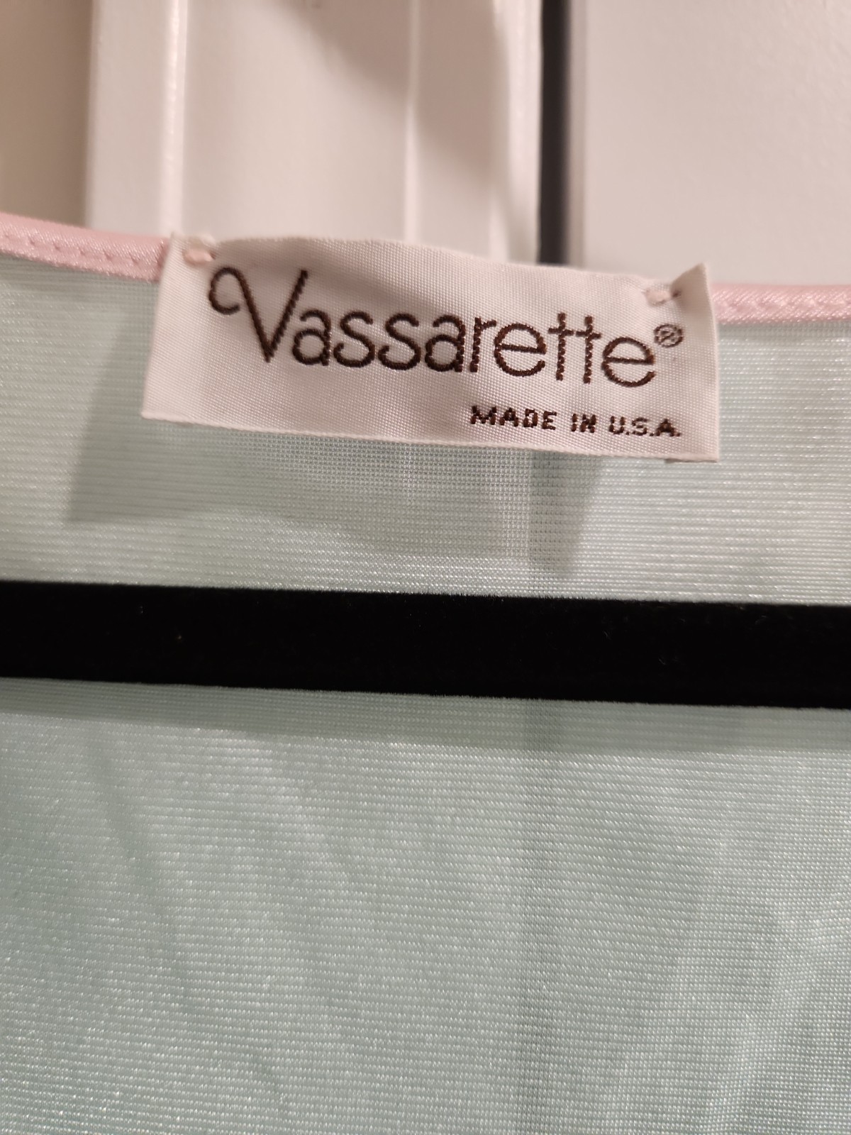 VTG Vassarette Sz 1X Robe Blue Nylon Grannycore Night Gown Made In USA Nwt Plus