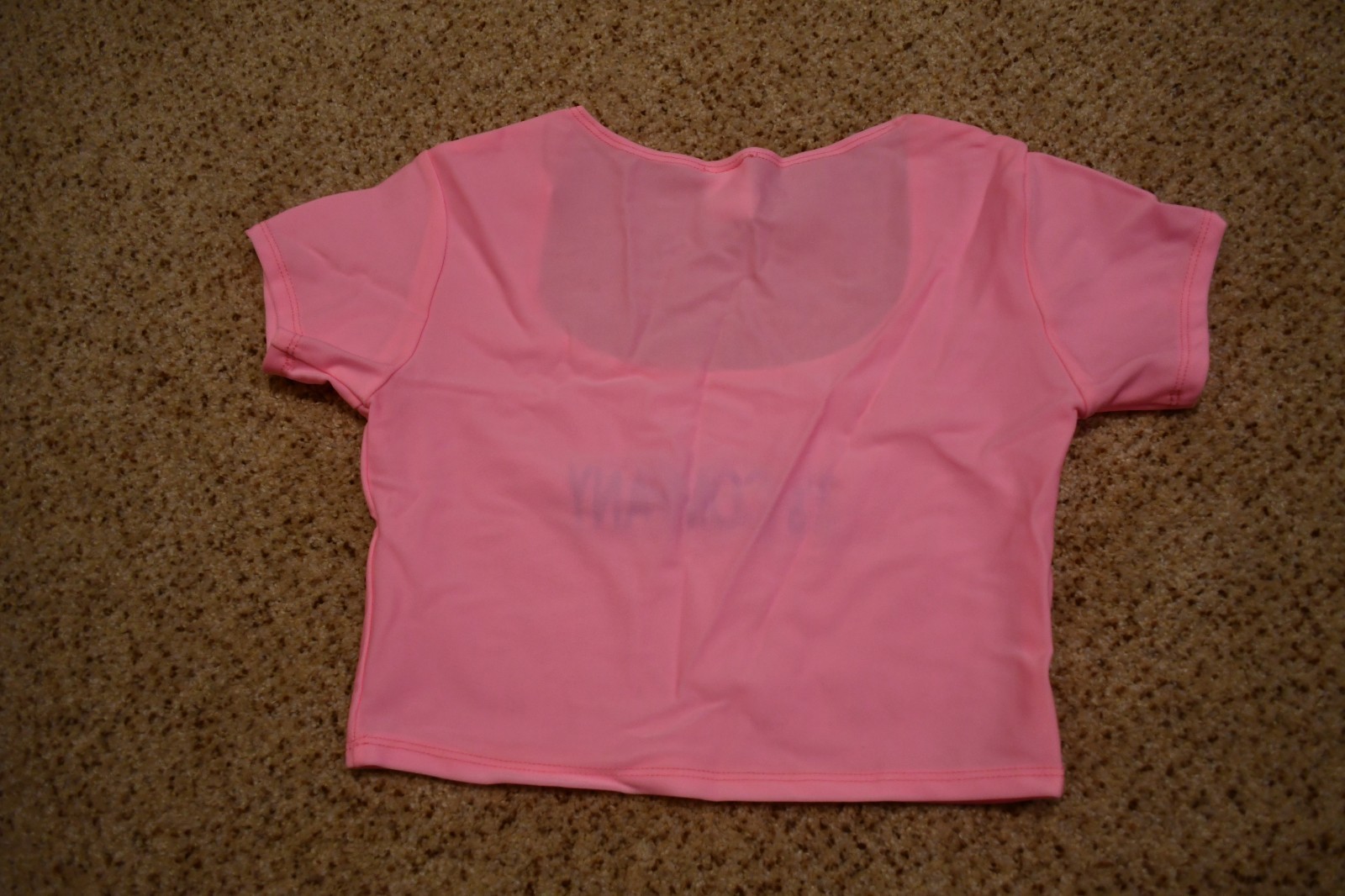 BABY PINK 3’S COMPANY THREE’S COMPANY CROP TOP SHIRT ELEGANT MOMENTS ONE SIZE