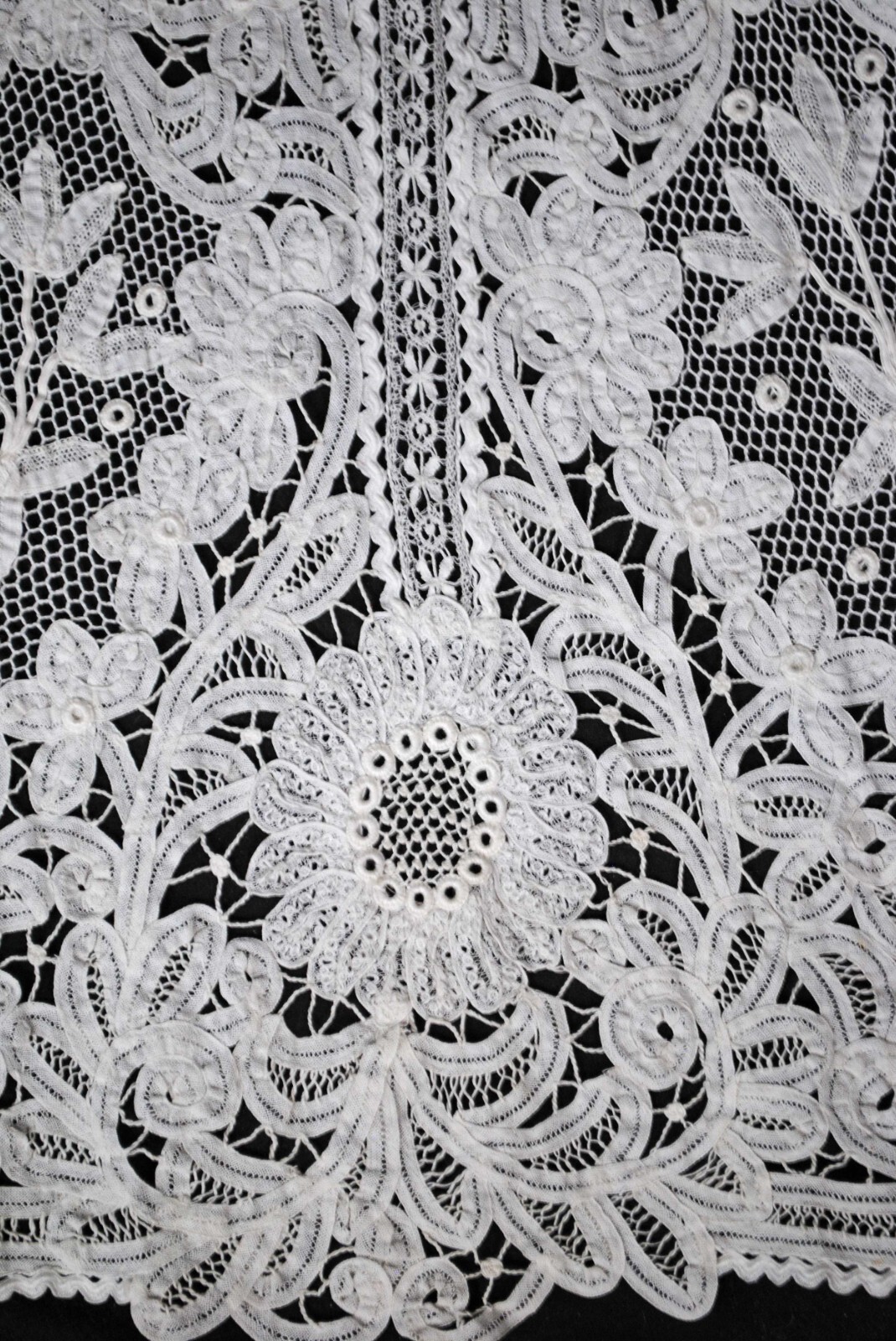 EDWARDIAN BATTENBURG TAPE LACE COAT 1908
