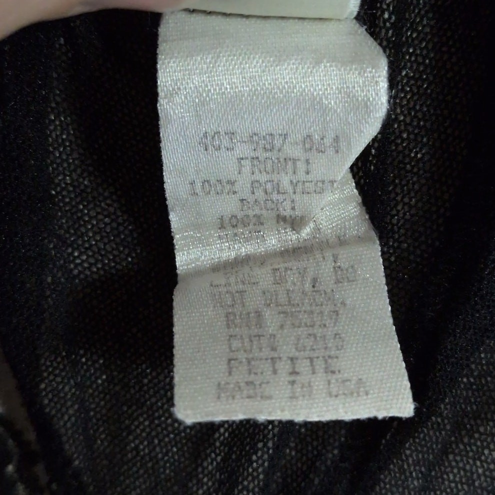 Vintage 1980s Victoria’s Secret Indigo Black Lace Teddy Lingerie Bodysuit Petite