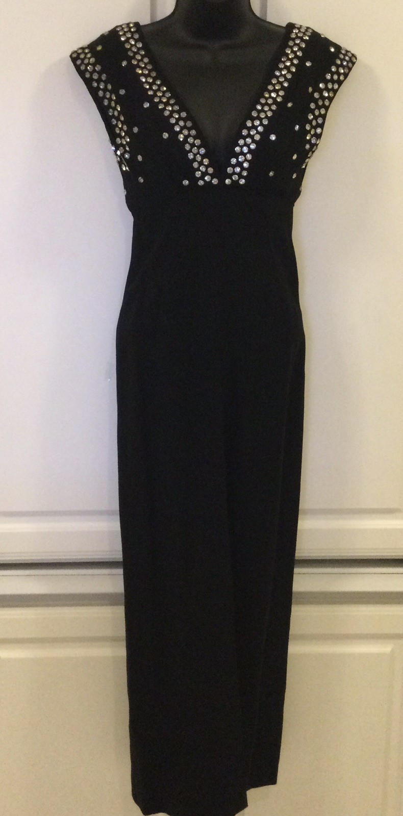 Vintage Evening Gown Elegant Detail and Sparkle-Size 4 (2 Pc. Set)