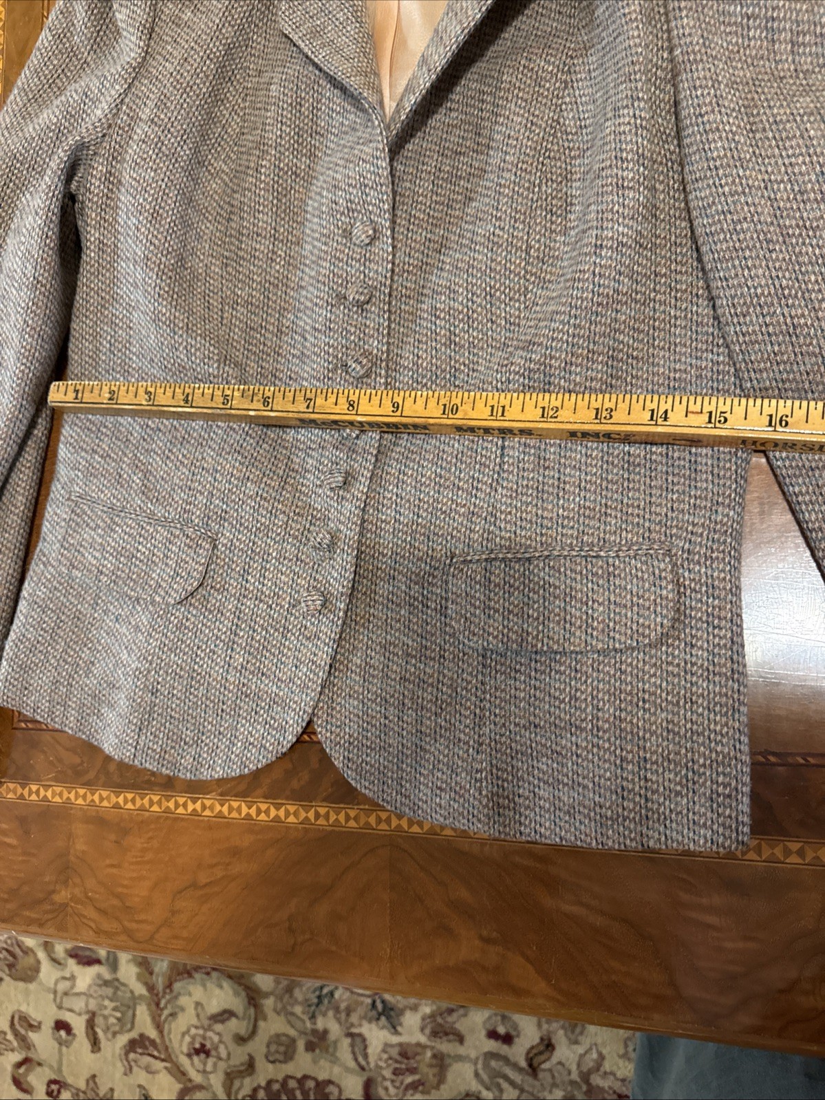 Vintage 1980’s TAILORED English countryside style Wool tweed jacket sz. 5/6