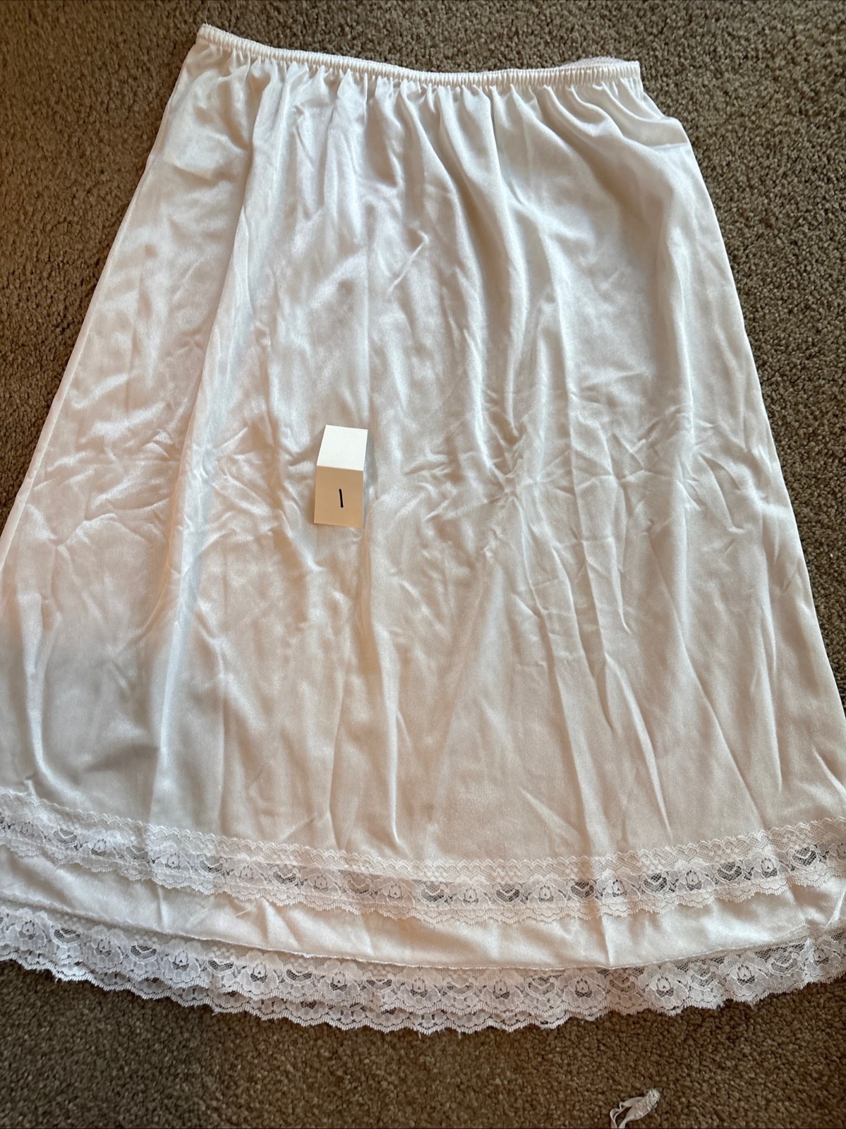 Vintage Full Slip Half Slips Size M, Size L, Size XL White, Cream, Black, Beige