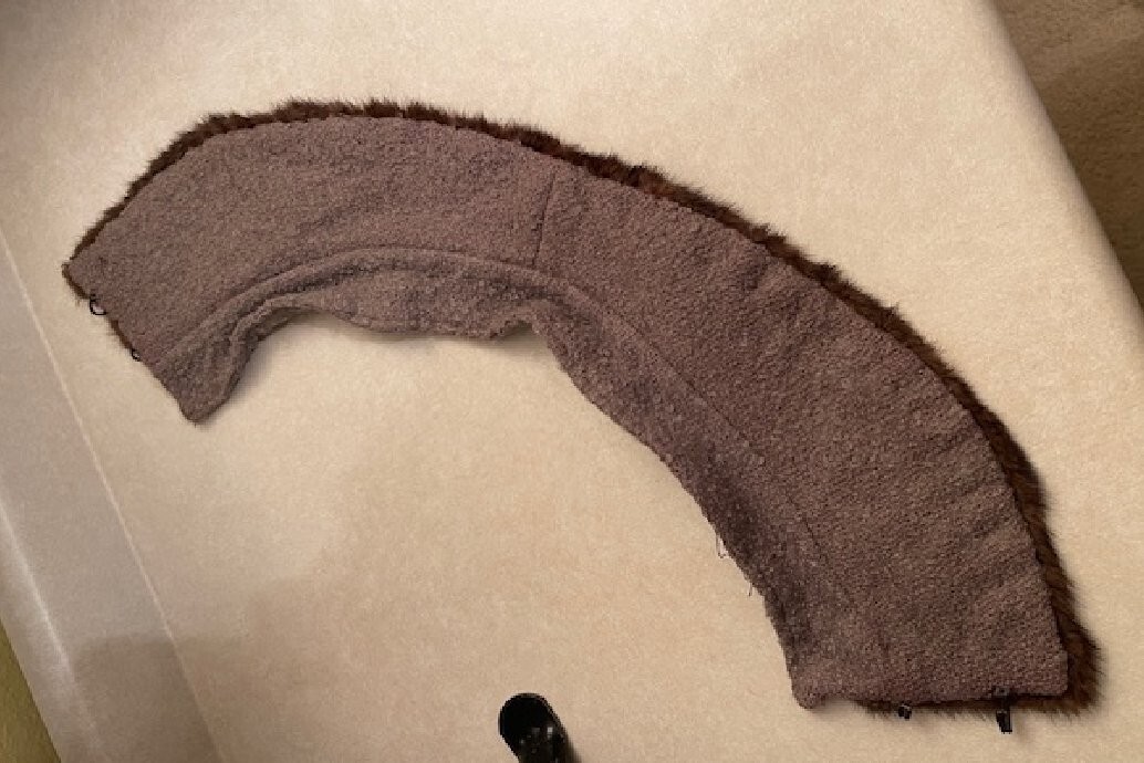 Vintage Mink Natural Fur Collar 1950s-1970s