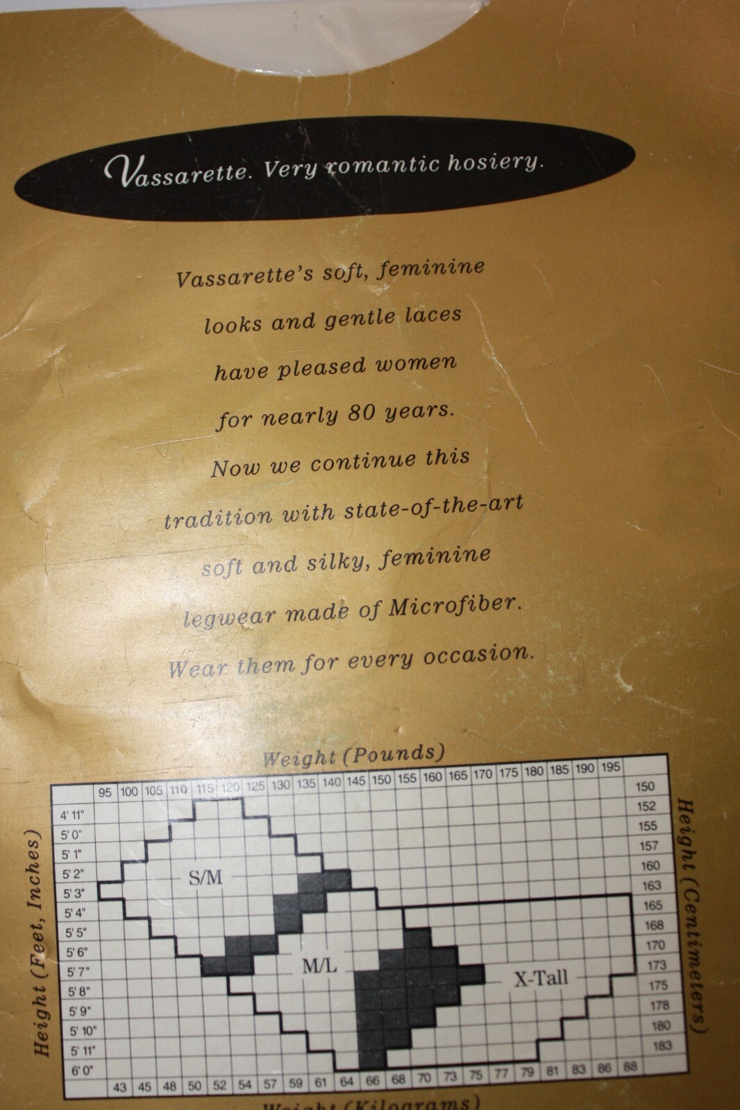 Vassarette Microfiber Opaque Sueded Silk Pantyhose Ivory X-Tall New in Pkg