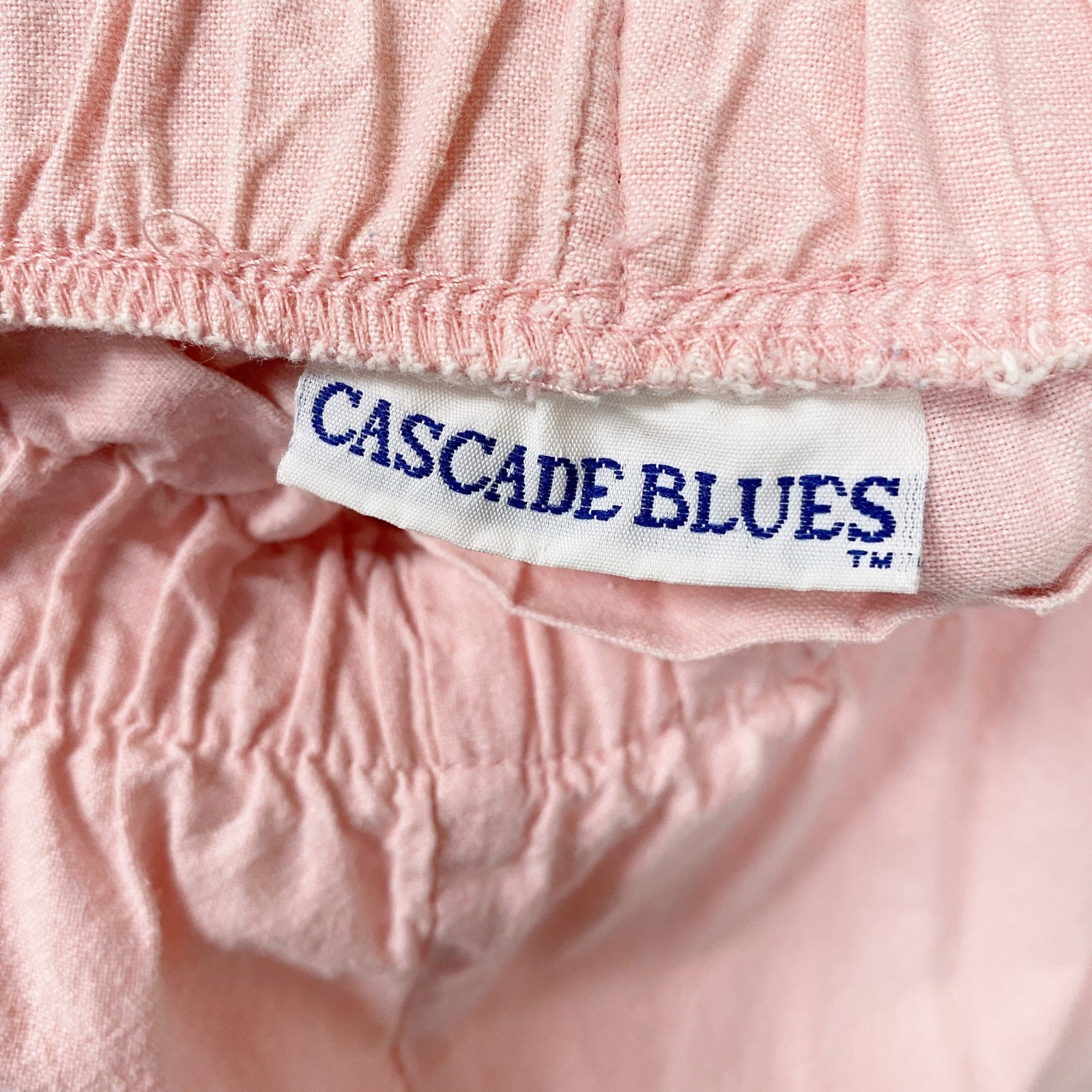 Vintage Cascade Blues Womens Size 12 Pink High Waist Paper Bag Pants
