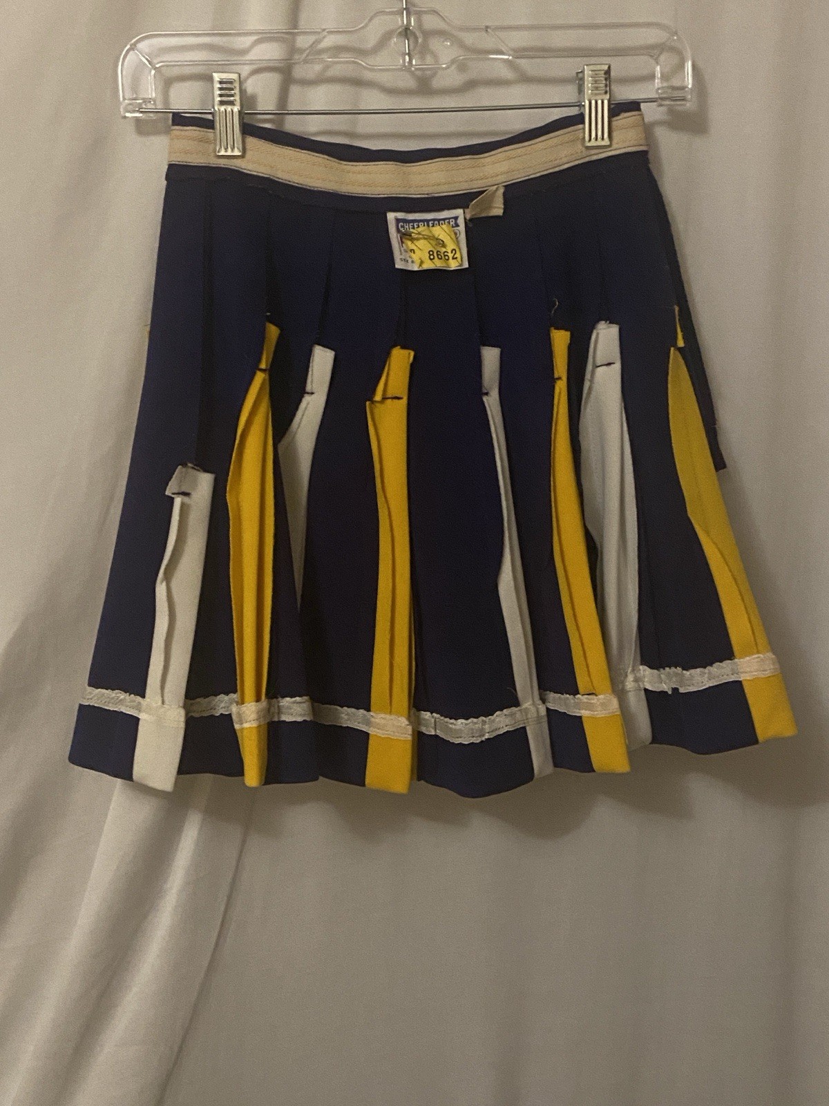 Vintage 60’s cheerleader Supply Co Inc Purple,yellow & White Cheer Skirt
