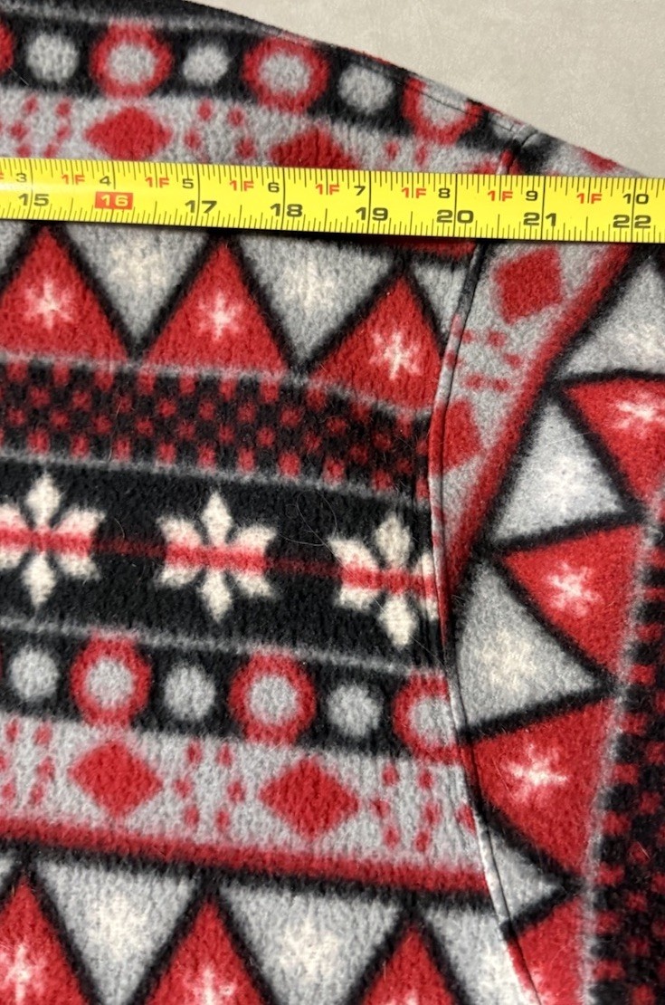 Vintage 90’s J.I.T. Sport Fleece Jacket Size 20W Full Zip Aztec Winter Print