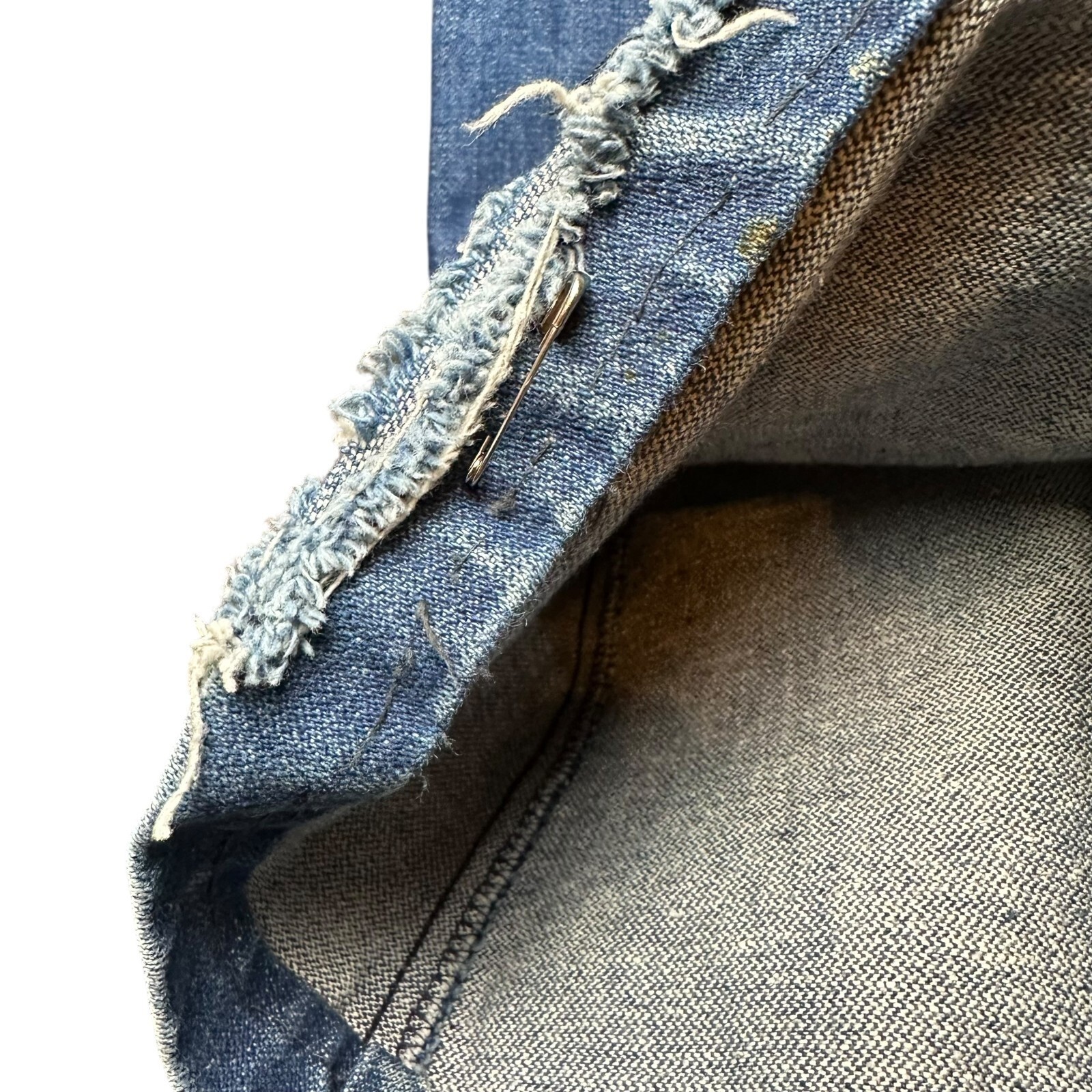 Vintage 70s Faded Glory USA Made Flare Jeans Sz 7 28 | High Rise Roller Denim
