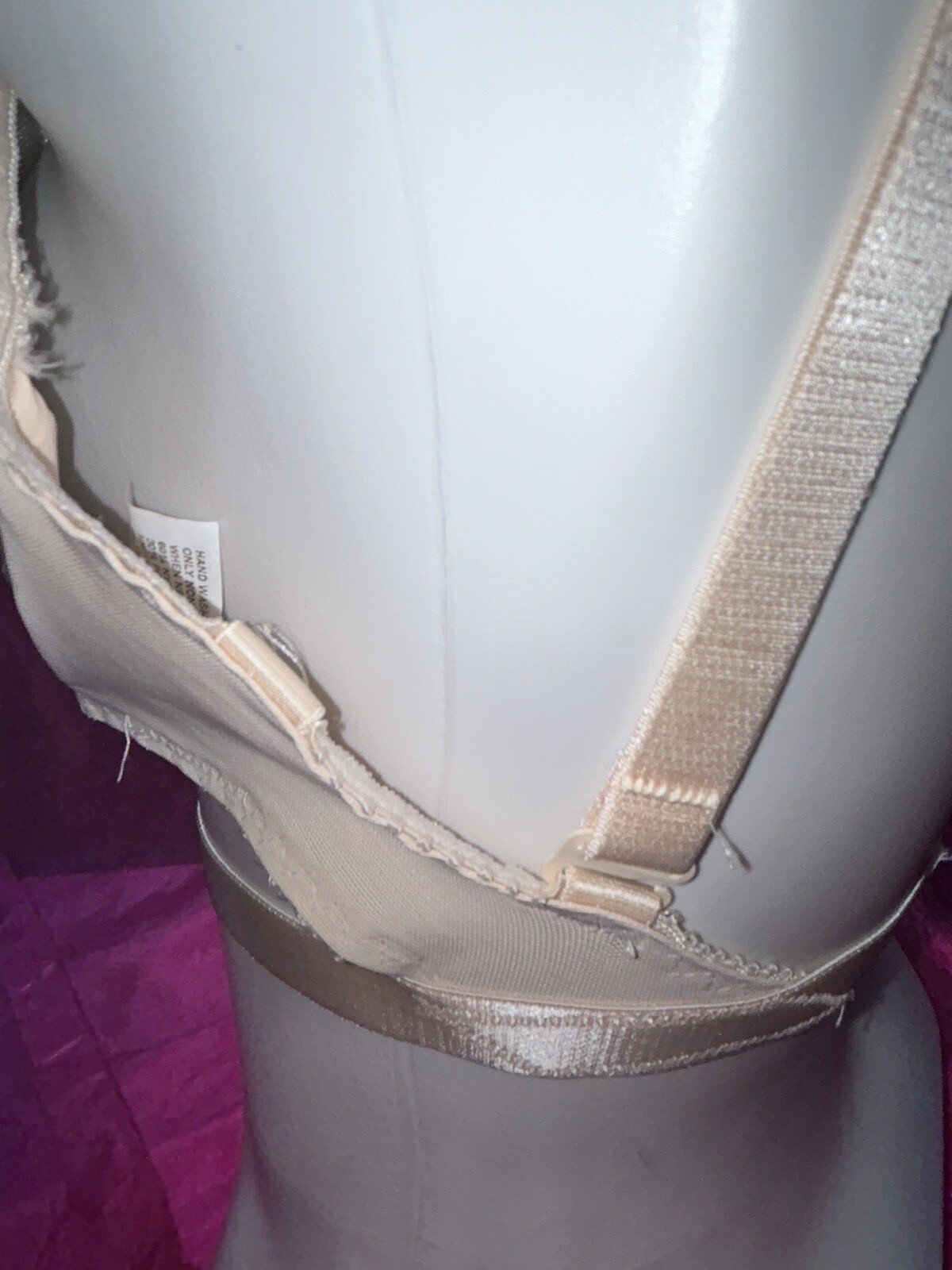 Vtg GLAMORISE Bra Minimazer SZ 34DDD Underwire Champagne RARE