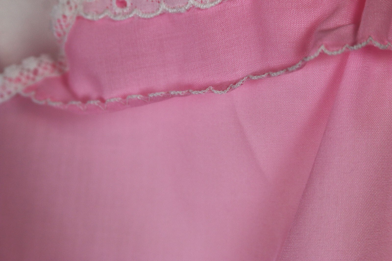 Vintage Women’s Sz M Babydoll Sheer Sleep Set Pink Stones Wear World of Fashion