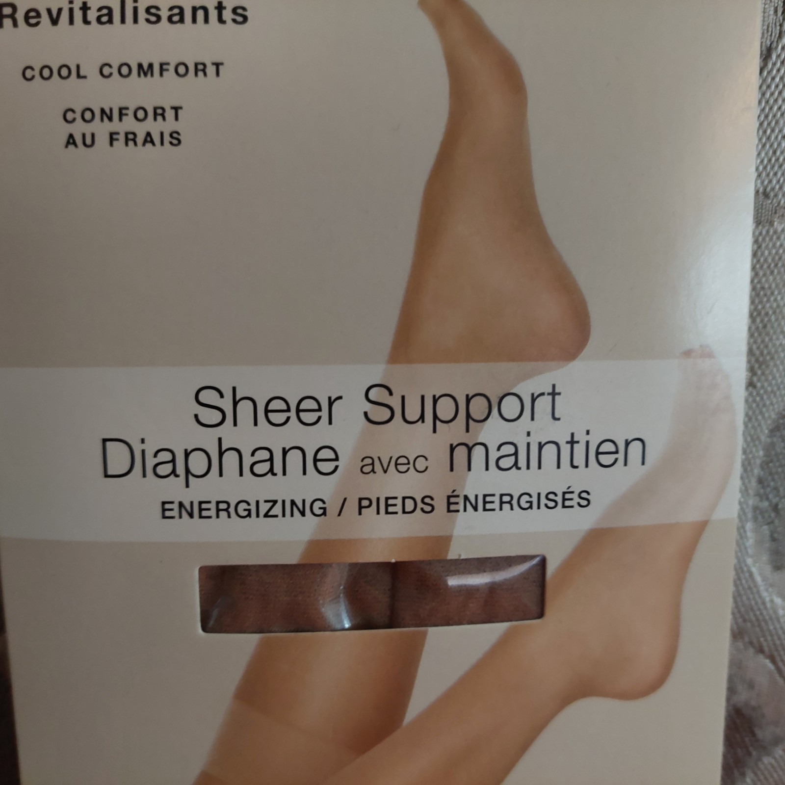 Vintage Pantyhose Hanes Solutions Sheer Knee Highs Color Beige size XL BQUE1