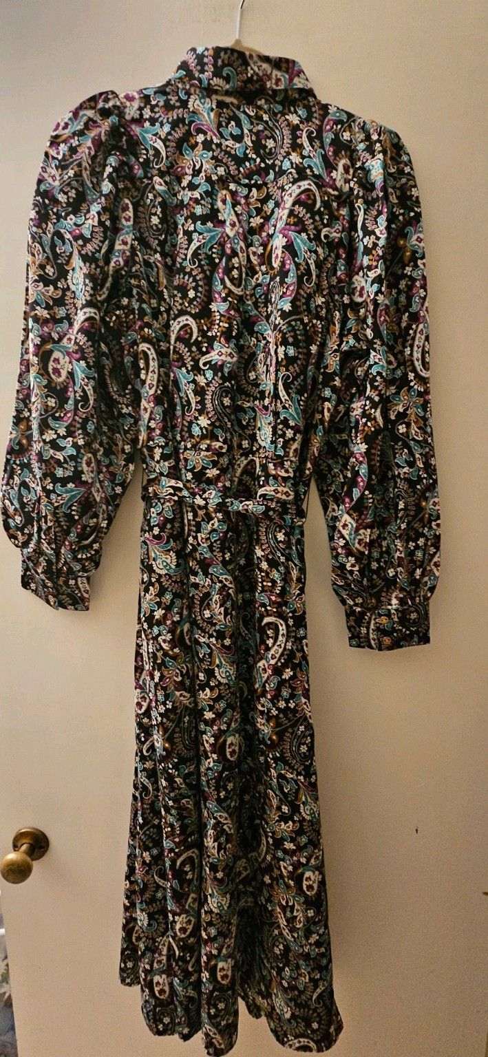 Ann Taylor Black Multi Color Floral Long Sleeve Dress sz 10 NEW WITH TAGS Lined