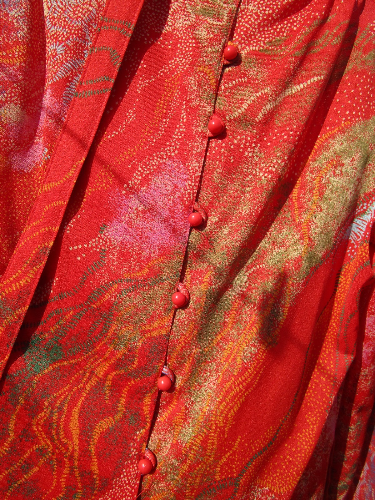 Vtg Wilroy Traveller NY Red/Multi Oriental Style Skirt Set Women’s Size 14 NOS