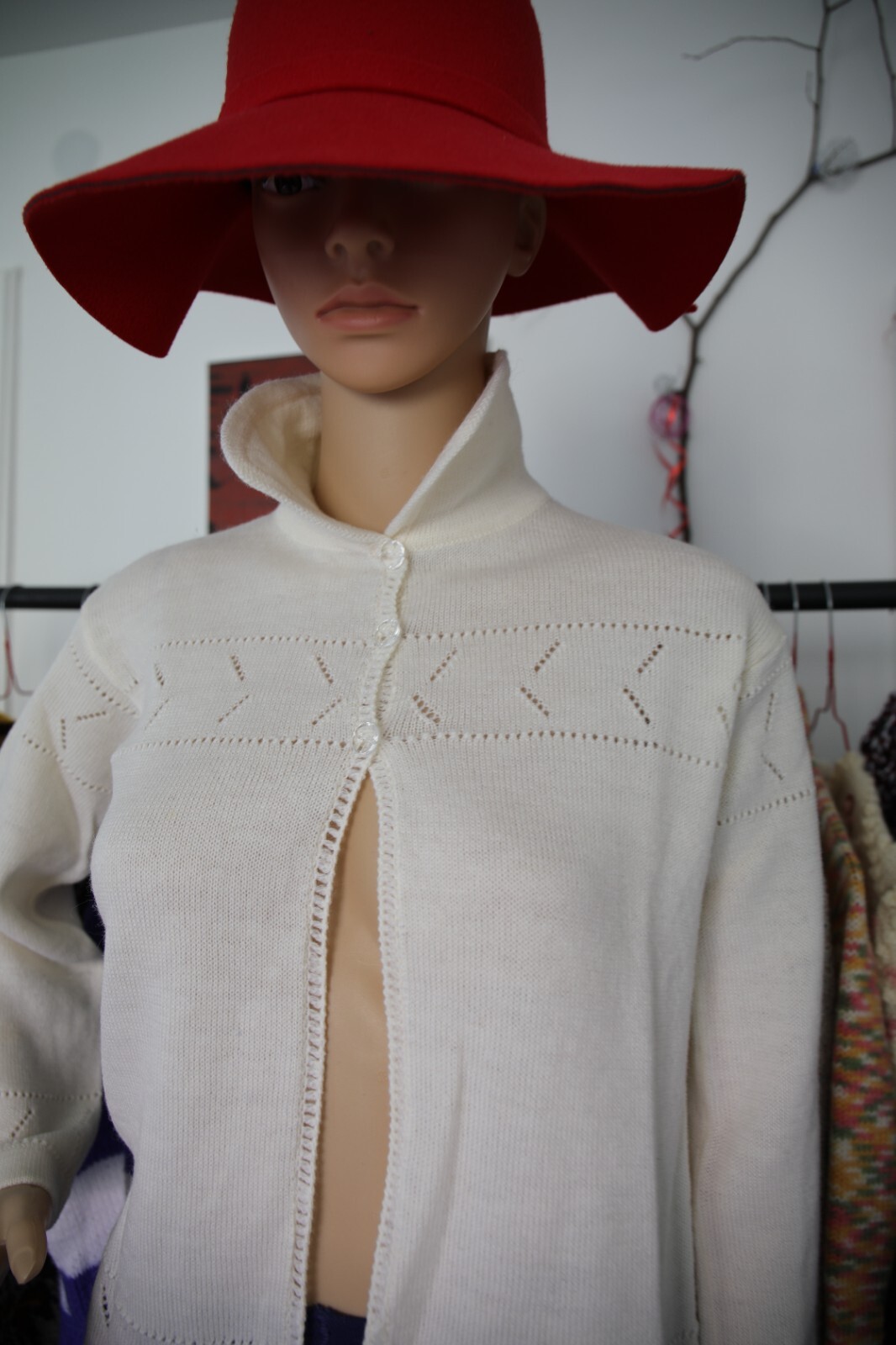 Lightweight short cardigan long sleeves 🌿vintage 70s 80s cardigan