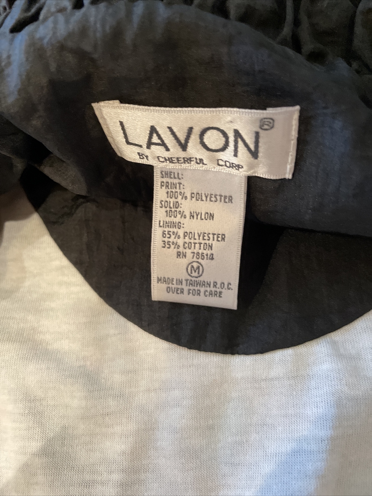 LAVON Cheerful Corp Medium WINDBREAKER TRACK SUIT Jacket & Pants Black Vintage