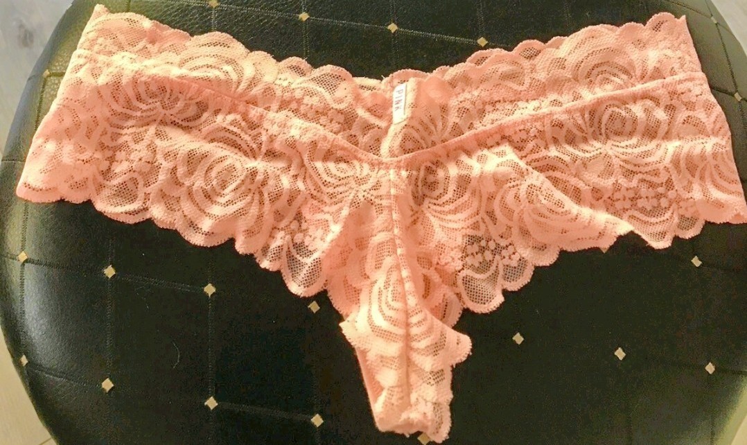 VTG Victoria’s Secret Extra Low Rise Cheekster PINK BIKINI Panty Small