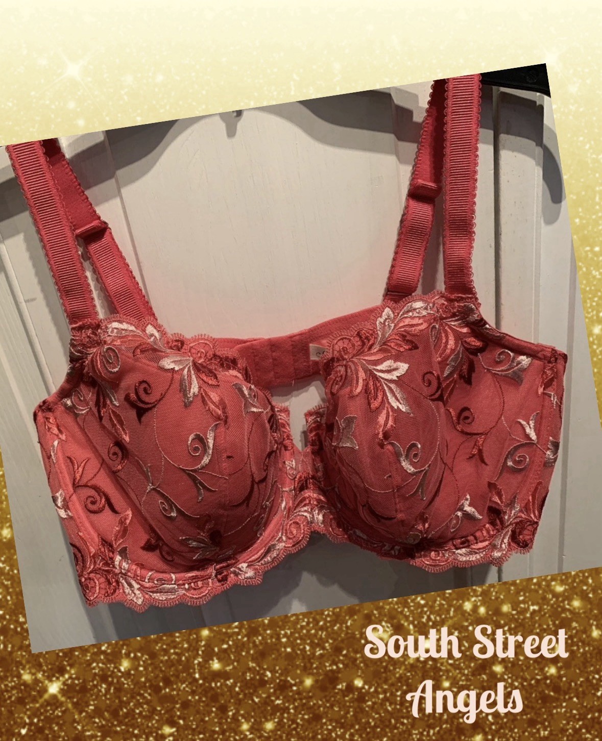 VINTAGE SOMA HONEYSUCKLE SENSUOUS LACE BALCONETTE UW BRA ~ SIZE 42D ~ FINAL