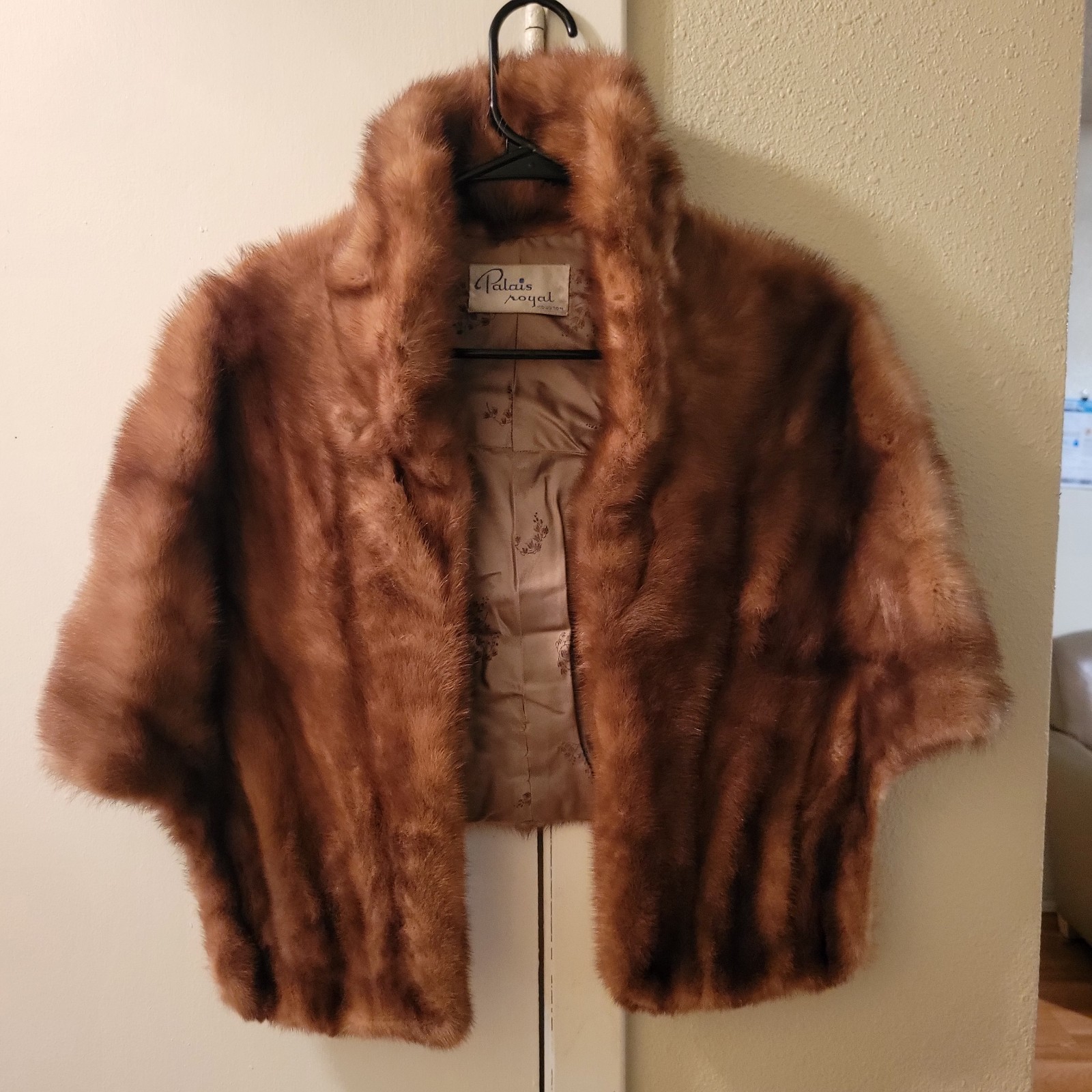 Vintage Palais Royal Genuine Mink Fur Stole Jacket Shrug Bolero – Mid Century…