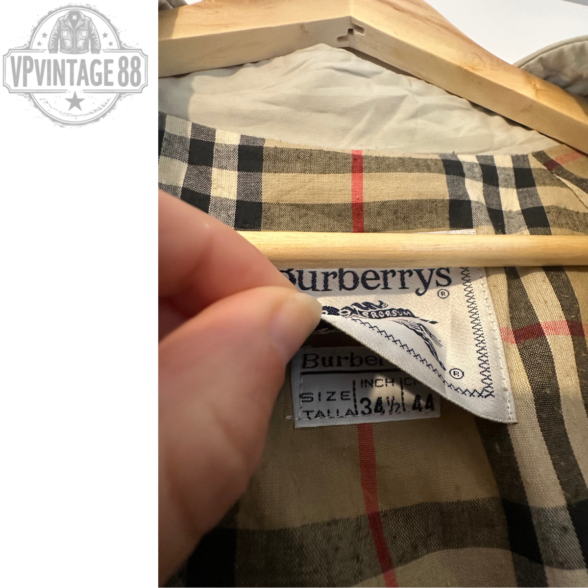Vintage Burberry Prorsum Beige Belted Women’s Nova Check Trench Coat Size S/M