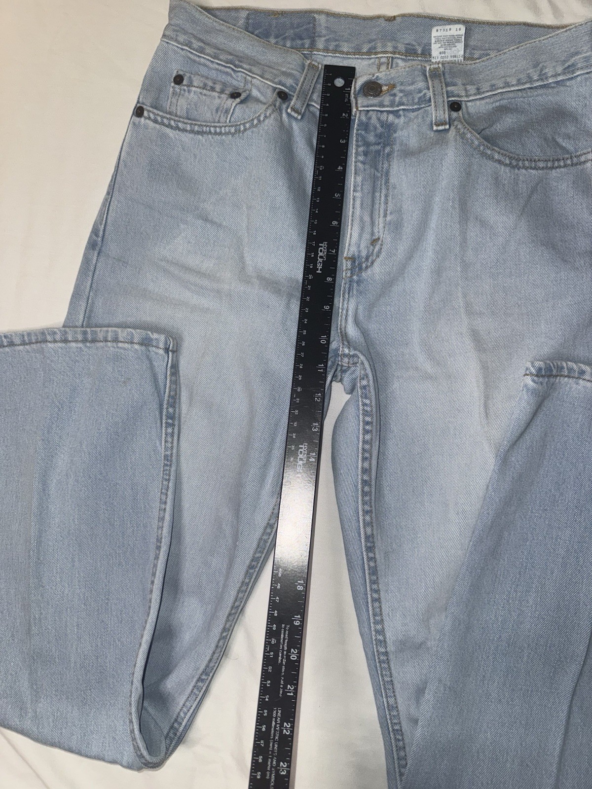 VTG Levi’s 577 Jeans Womens 8M Loose Fit Low Mid Rise Light Wash Denim 30×30 Y2K