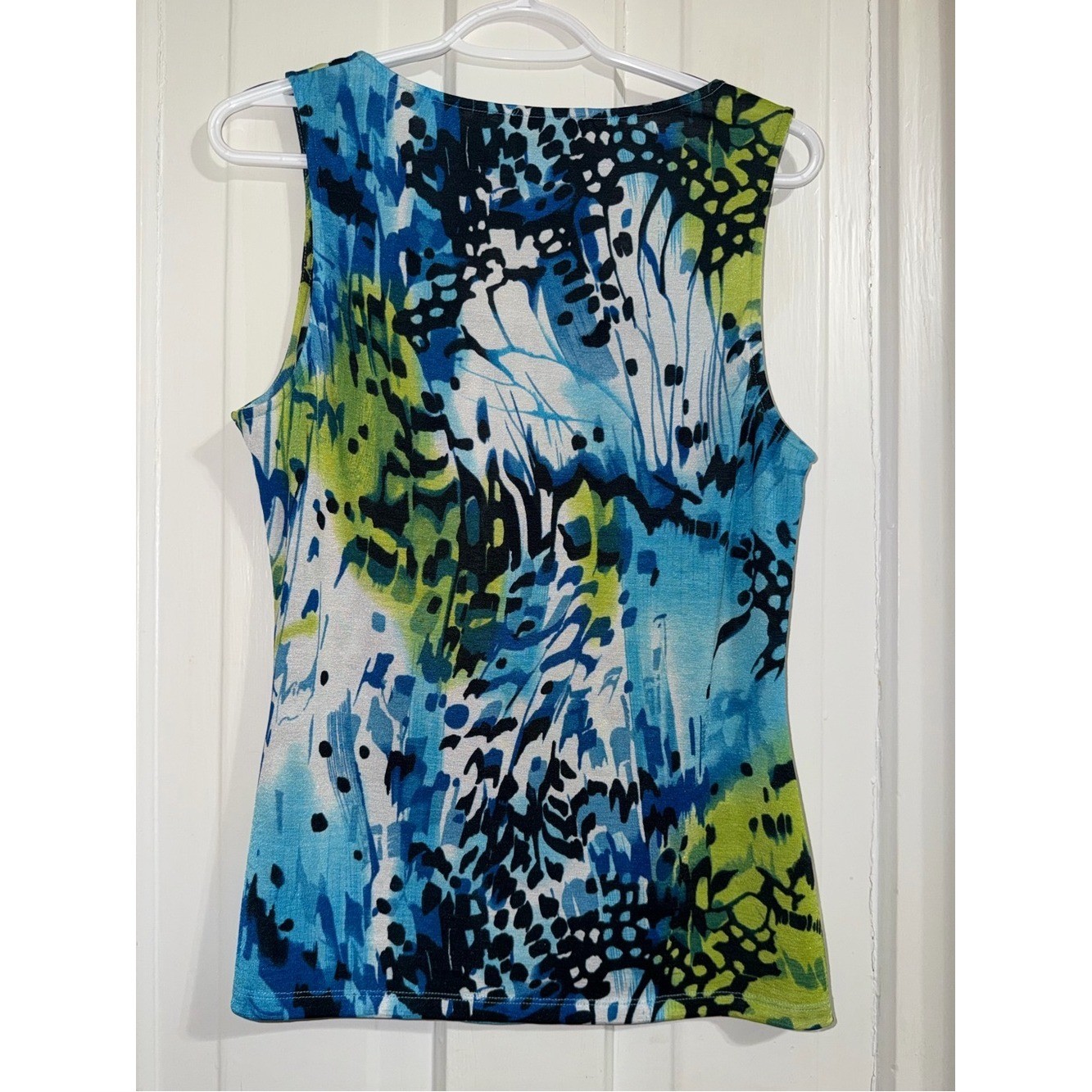 Y2K Vintage Women’s Alberto Makali size large Abstract Print Tank Top shirt