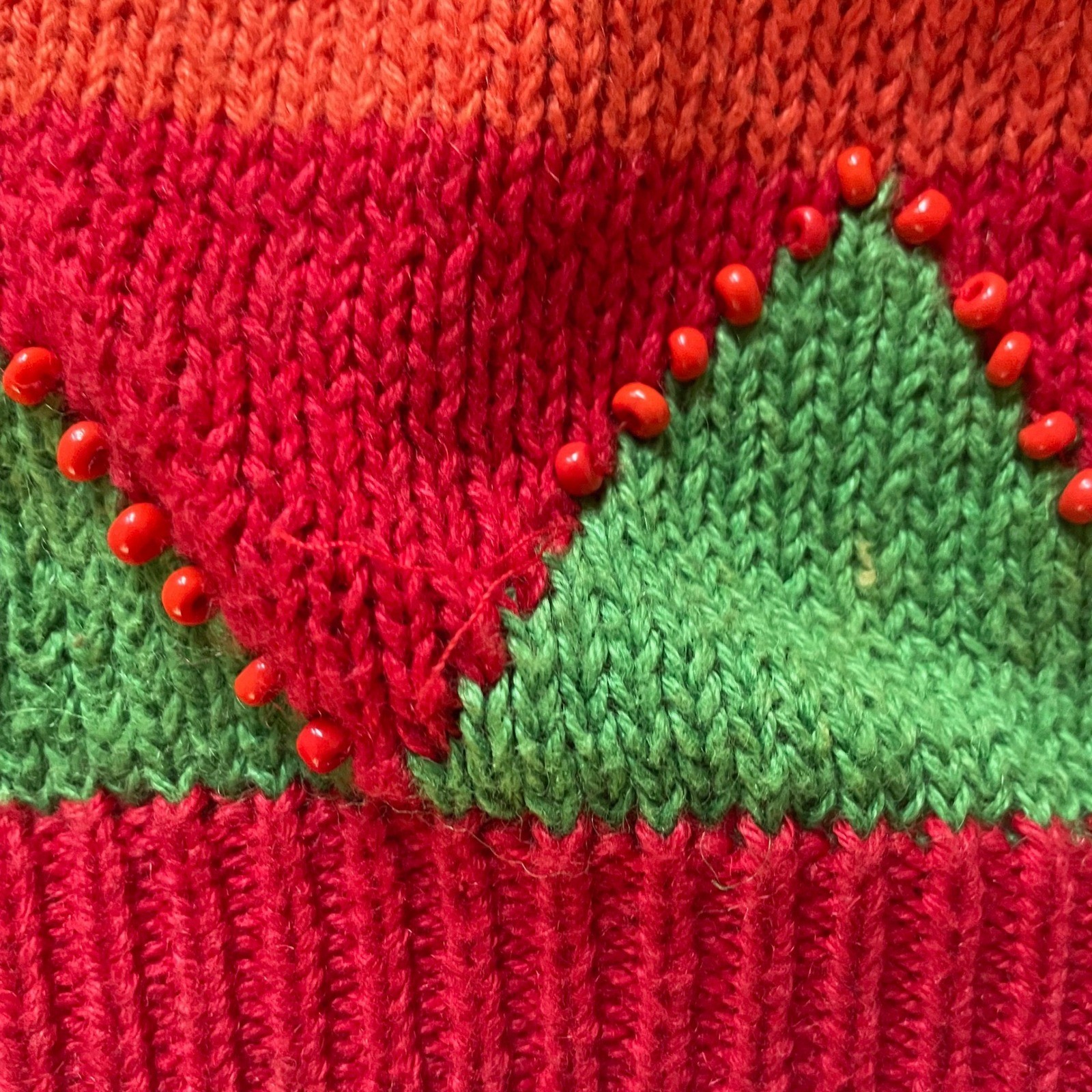 Colorful Vintage Funky Gladys Bagley Sweater Small