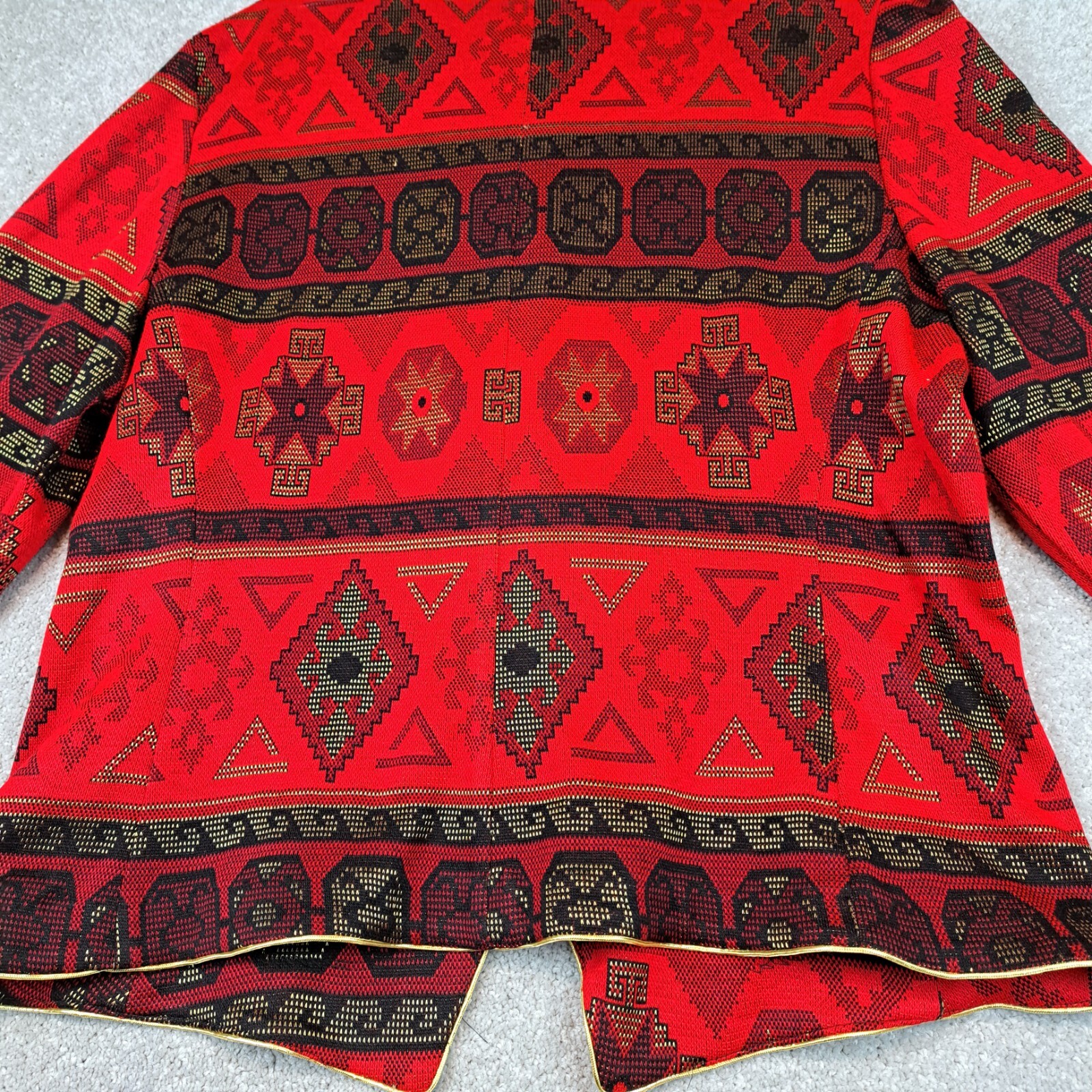 Vintage Tina Barrie Size 18 Black Red Gold Boho Vintage Hippie Retro Y2K Western