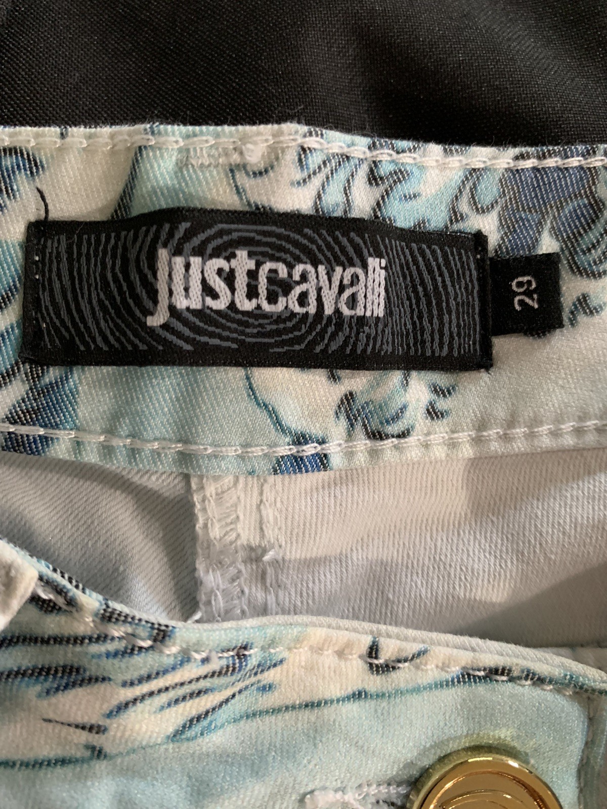 Just Cavalli Snakeskin Multicolor Womens Stretch Jeans Pants Size 29