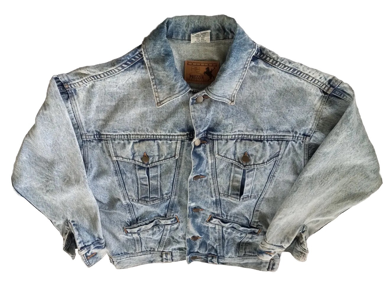 Prezzia Jeanwear Women Large Legend Vintage Acid Wash Denim Jacket Argentina