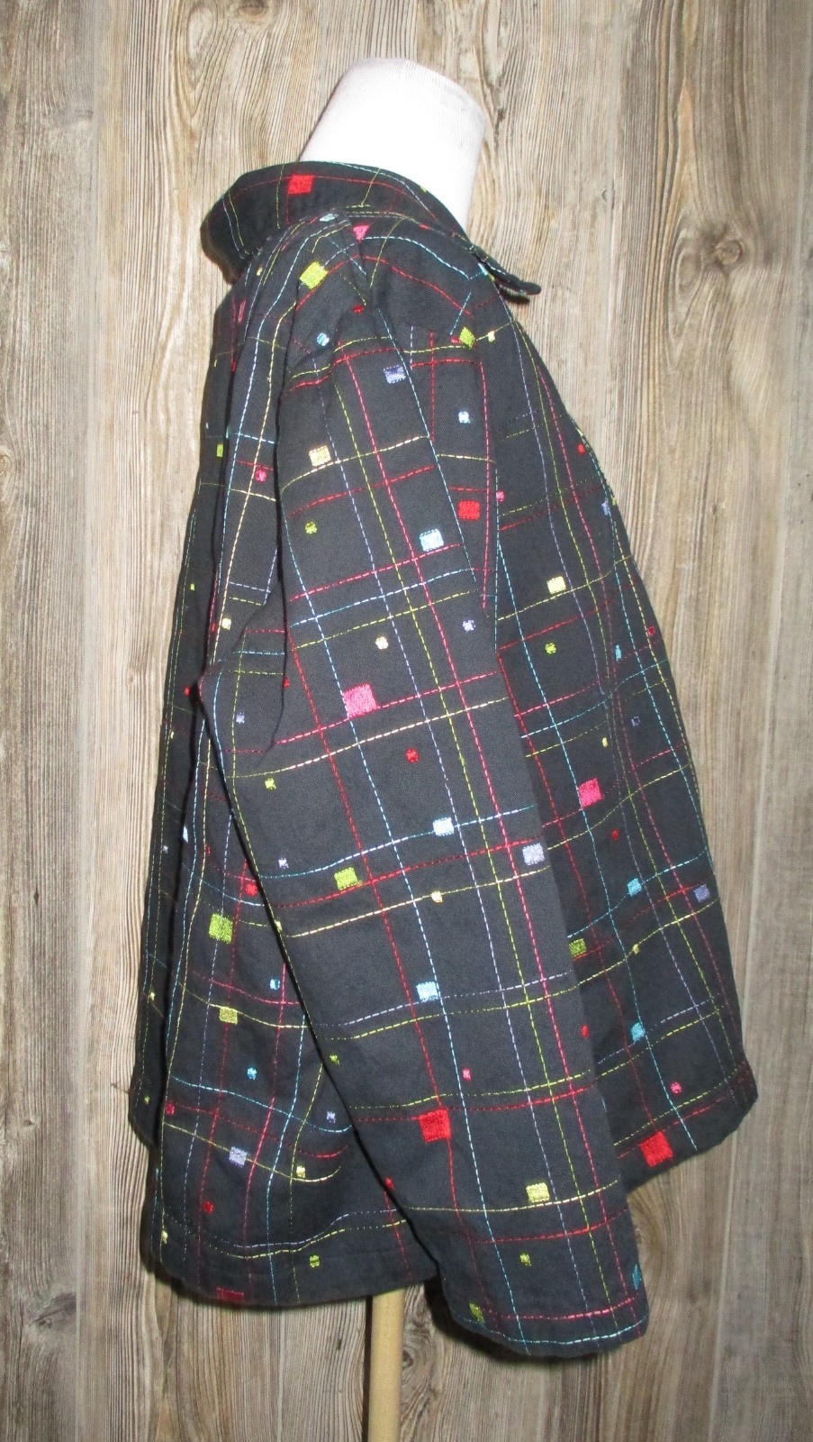 Vintage Studio Works Colorful Blazer Jacket Rainbow 80s 90s Career Office Unique