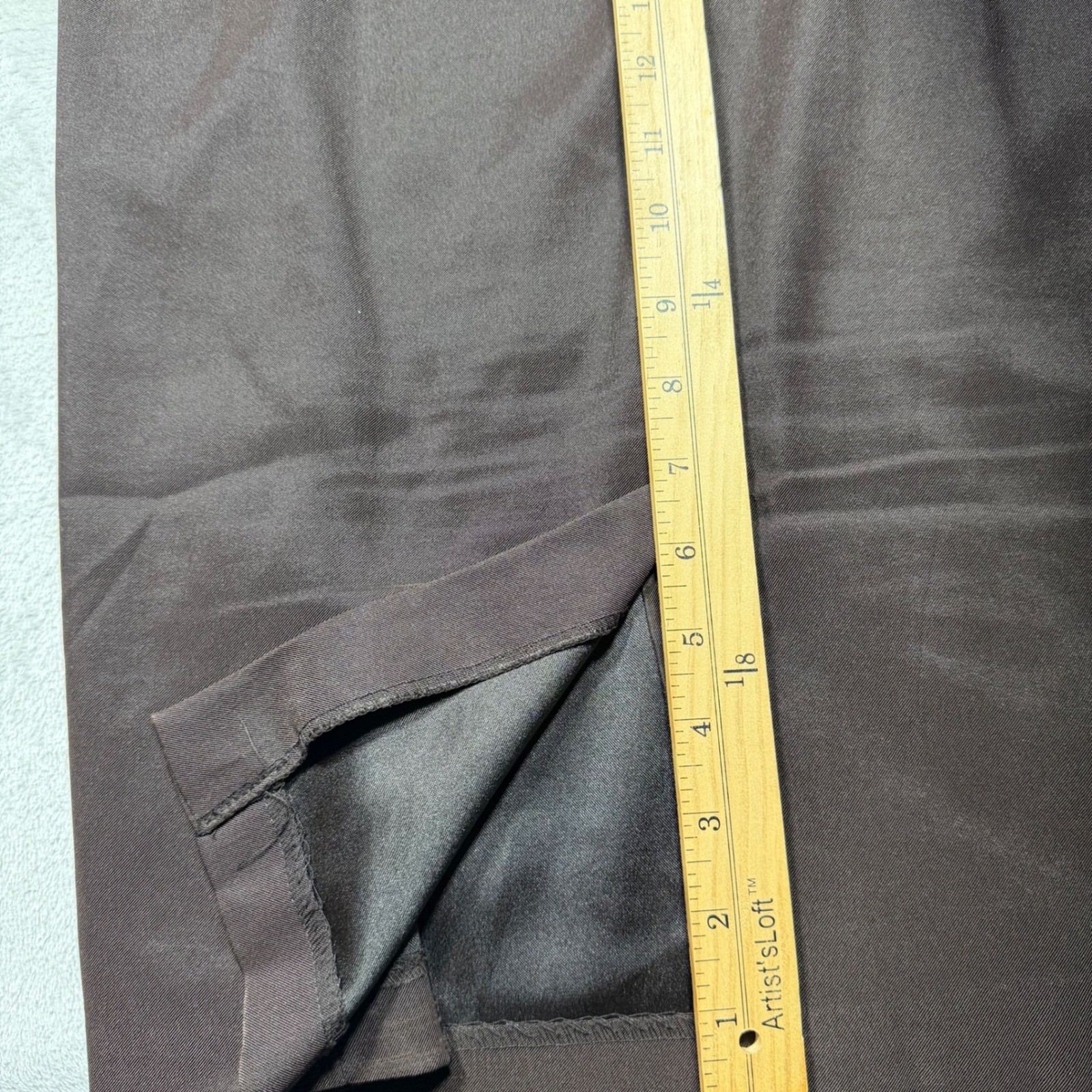 Vintage 90s Brown Beaded Neckline Sheath Dress Size 12 L