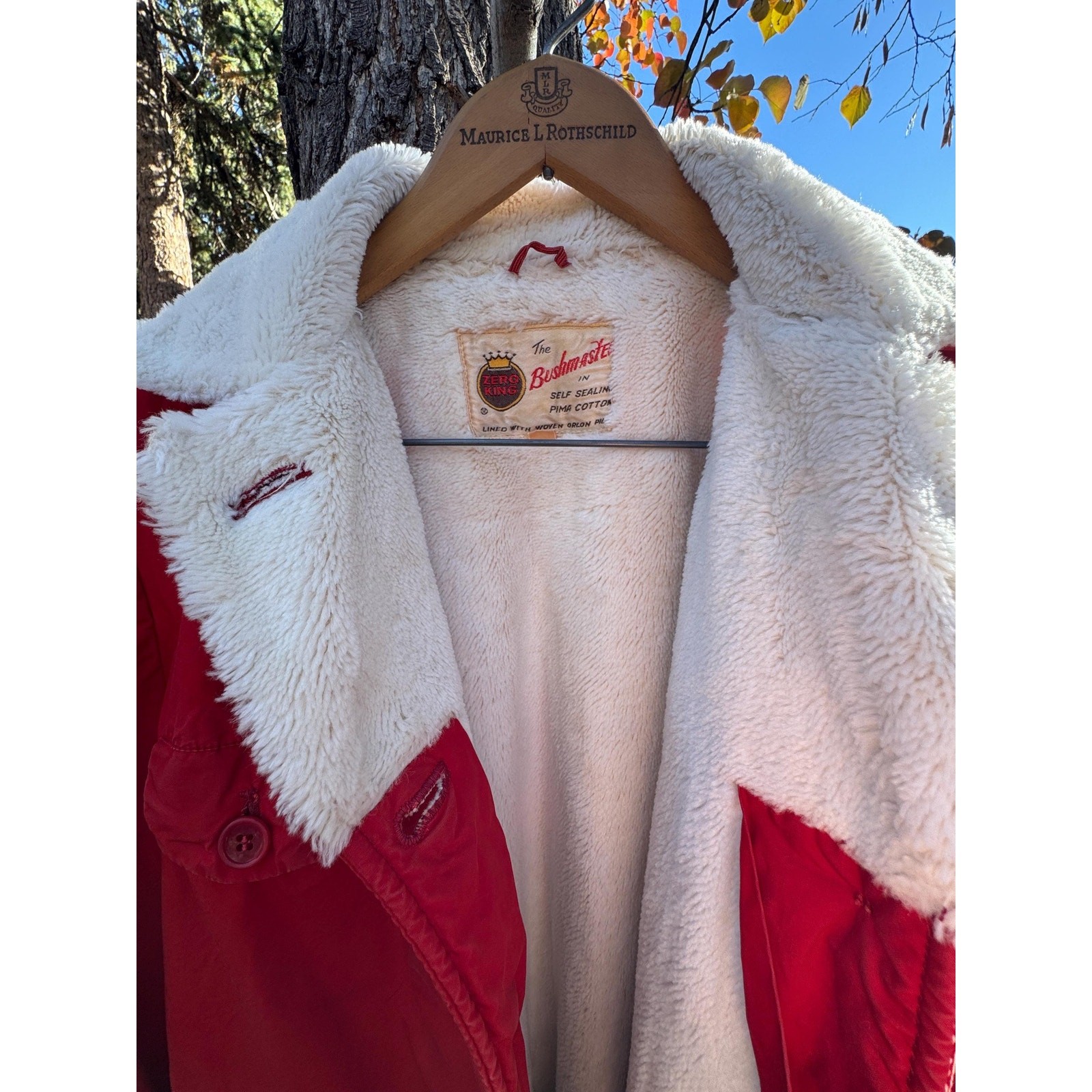 Vintage RARE 1950s Zero King Bushmaster Lined Cotton Hunting Jacket Coat