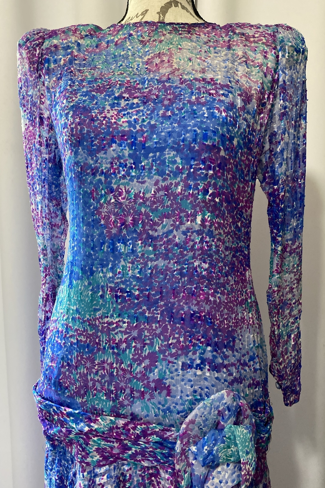 TALLY BOUTIQUE New York Designer Vintage 80’s 2 Layer Slip Dress SZ 8 Retro